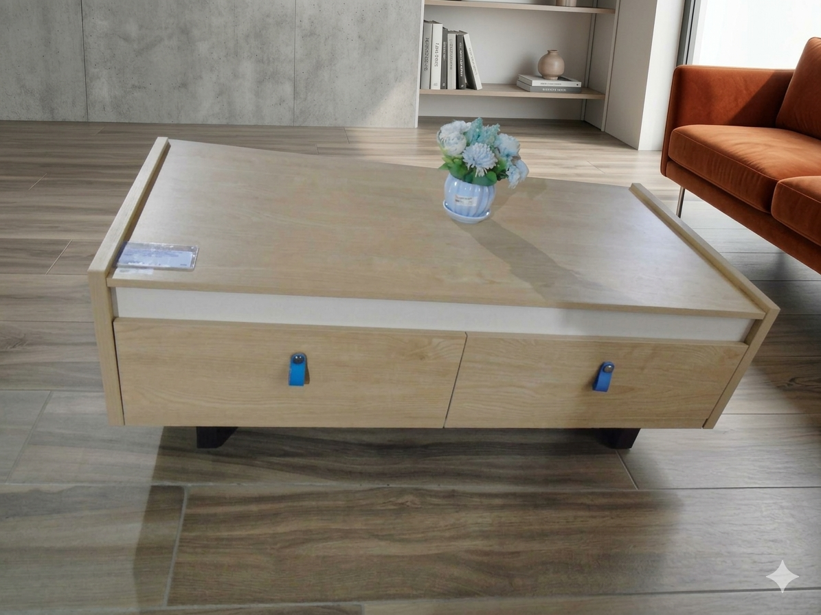 Coffee Table New Burly Wood(M39)+cream Mat(M20) 1210*630*410