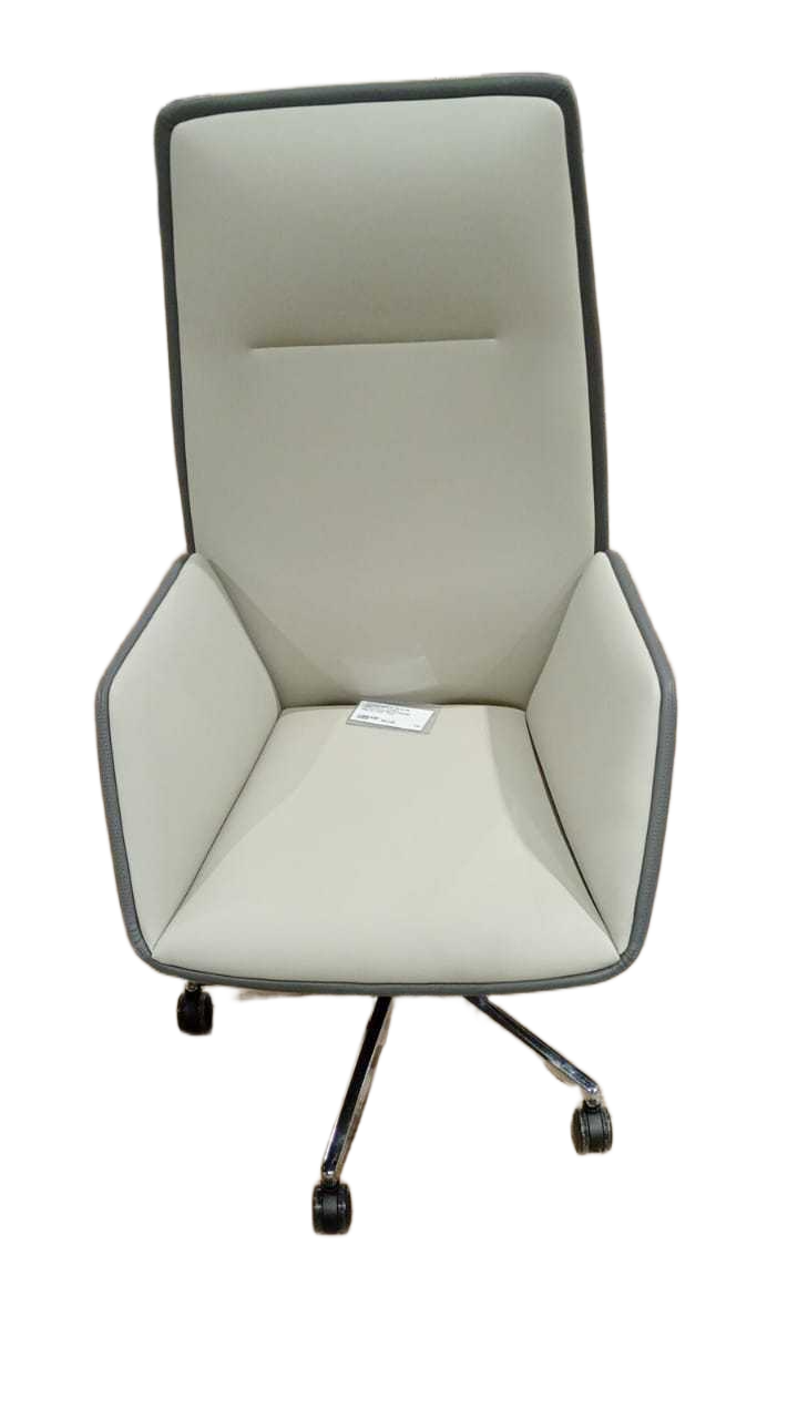 Office Chair Pu Back:dk Grey+face: Lt.grey 270-42+270-36 W67xh120xd61