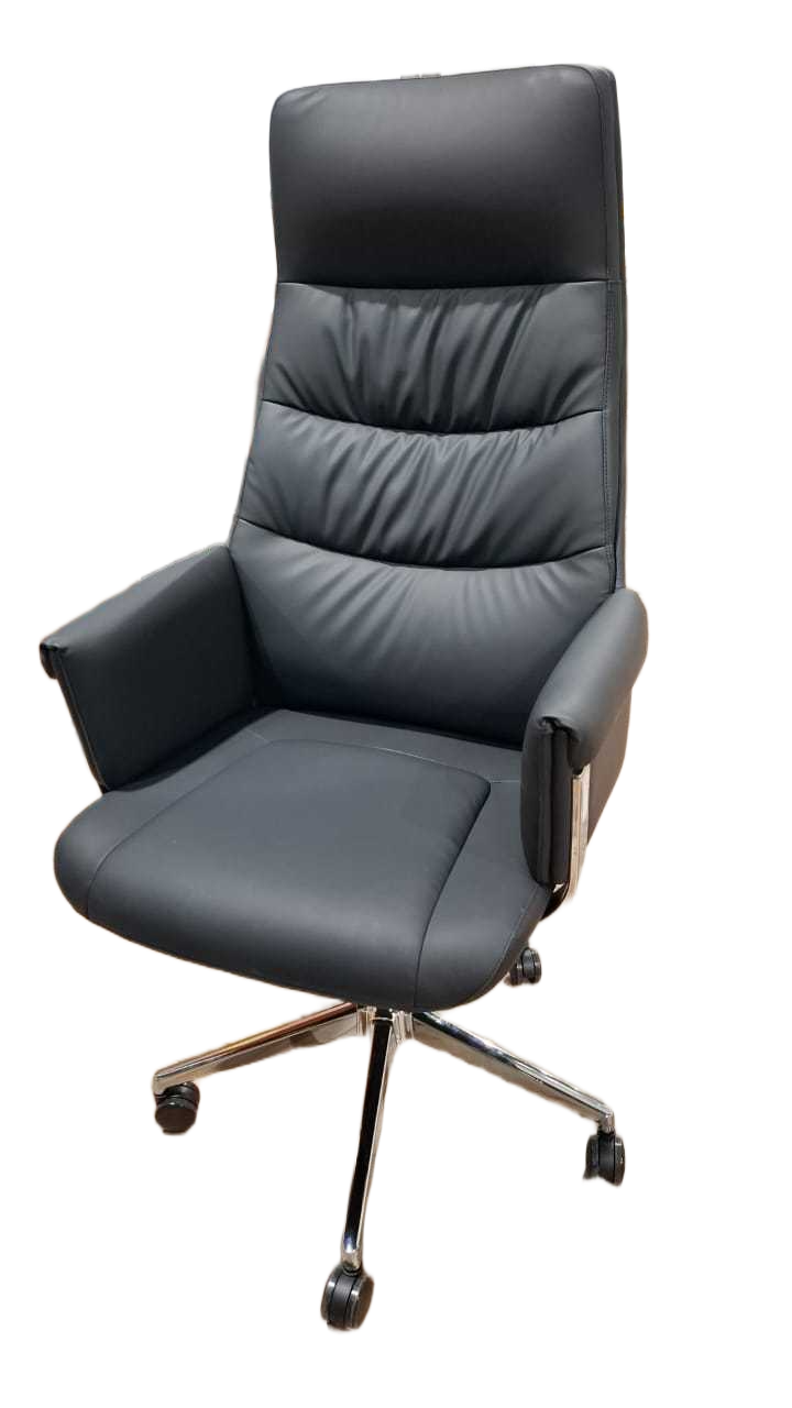 Office Chair Pu Full Black- Kjzw-17 65x124x67