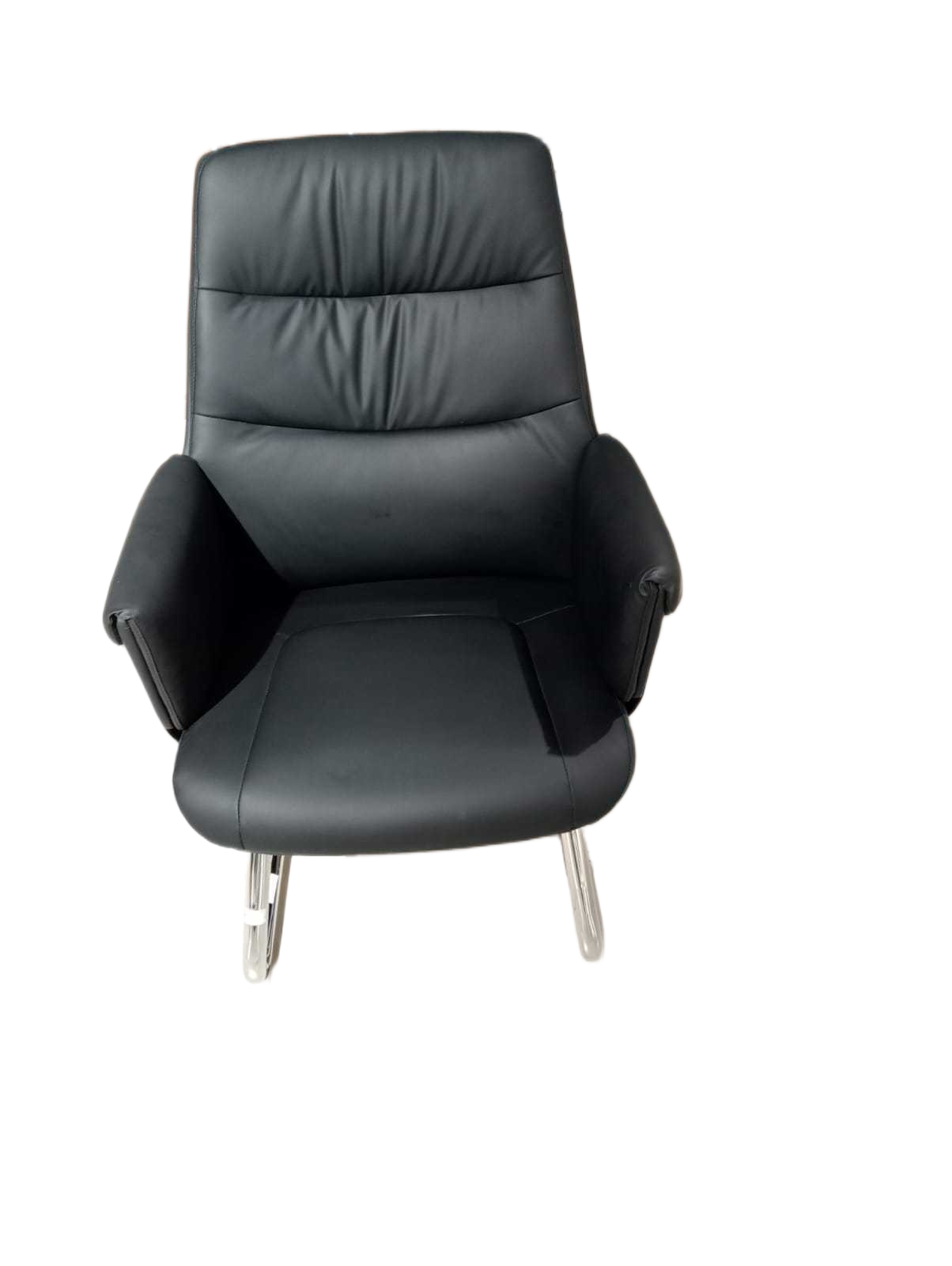 Office Visitor Chair Pu Full Black- Kjzw-17 65x103x68 2cl 2ac
