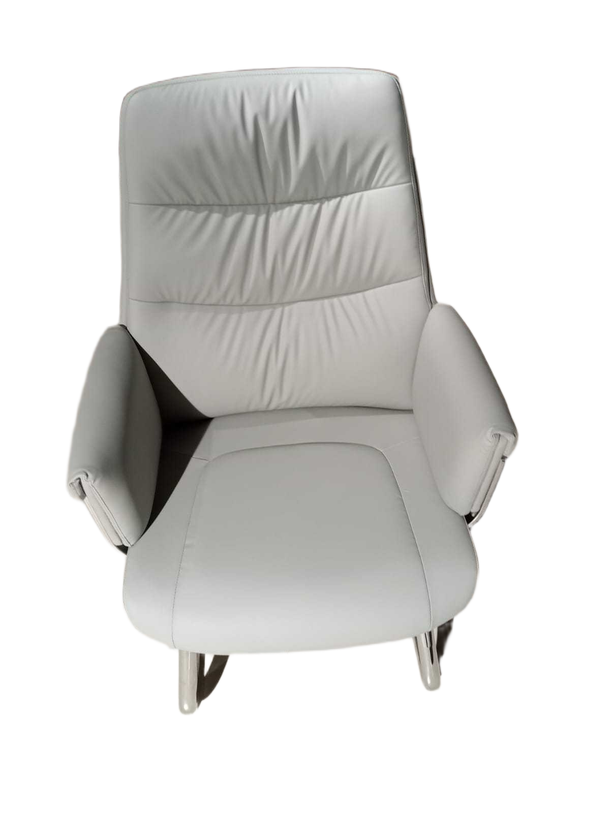 Office Visitor Chair Pu Full Lt.grey-Kjzw-12 65x103x68 2cl 2ac