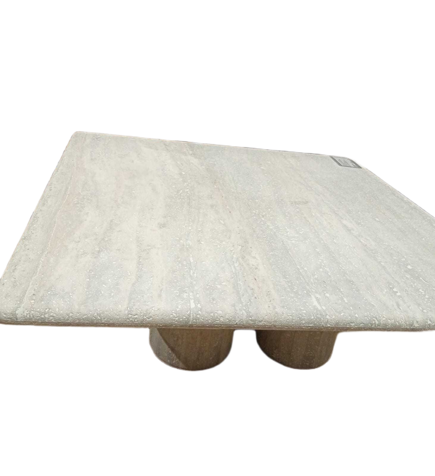 Coffee Table Toulouse Sandstone Grey Sandstone Straight Edge Half Filled 100x100x35