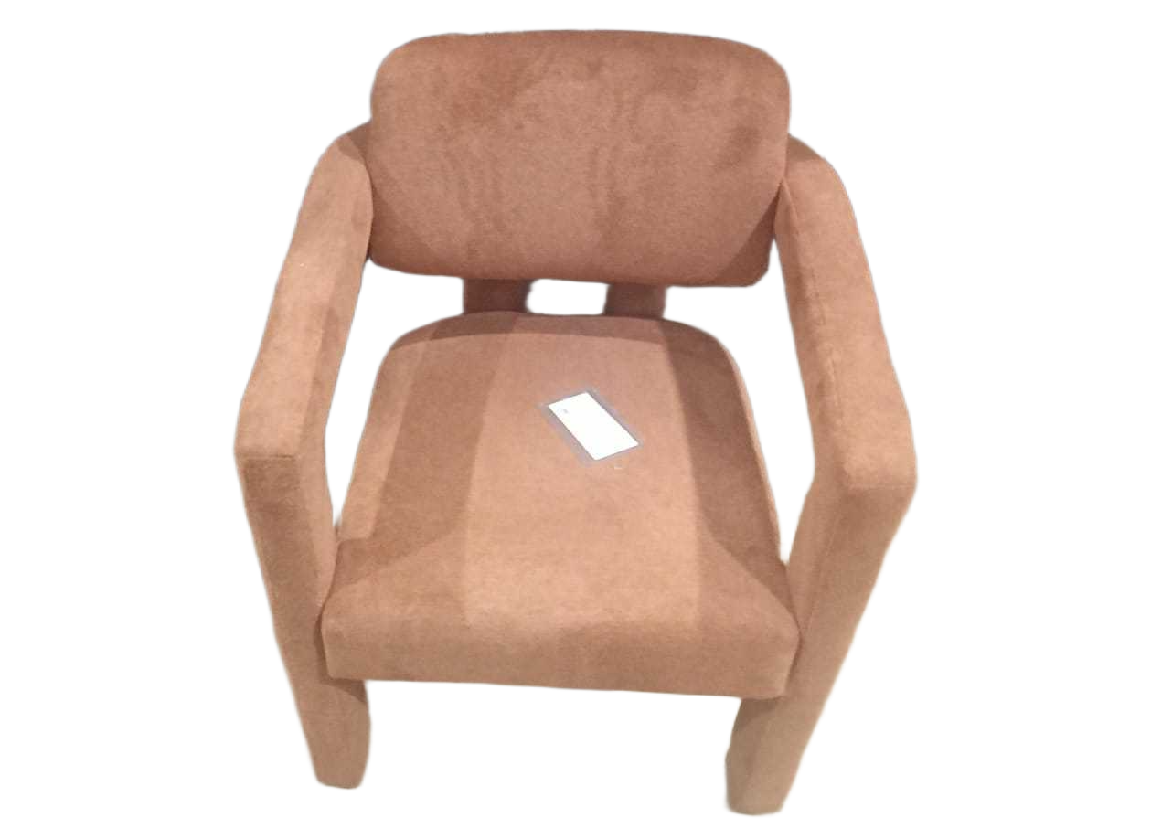 Armchair Fabric + Kd Arms/ Seat Nd Back ( Arm And Leg 1 Piece ) Terracotta