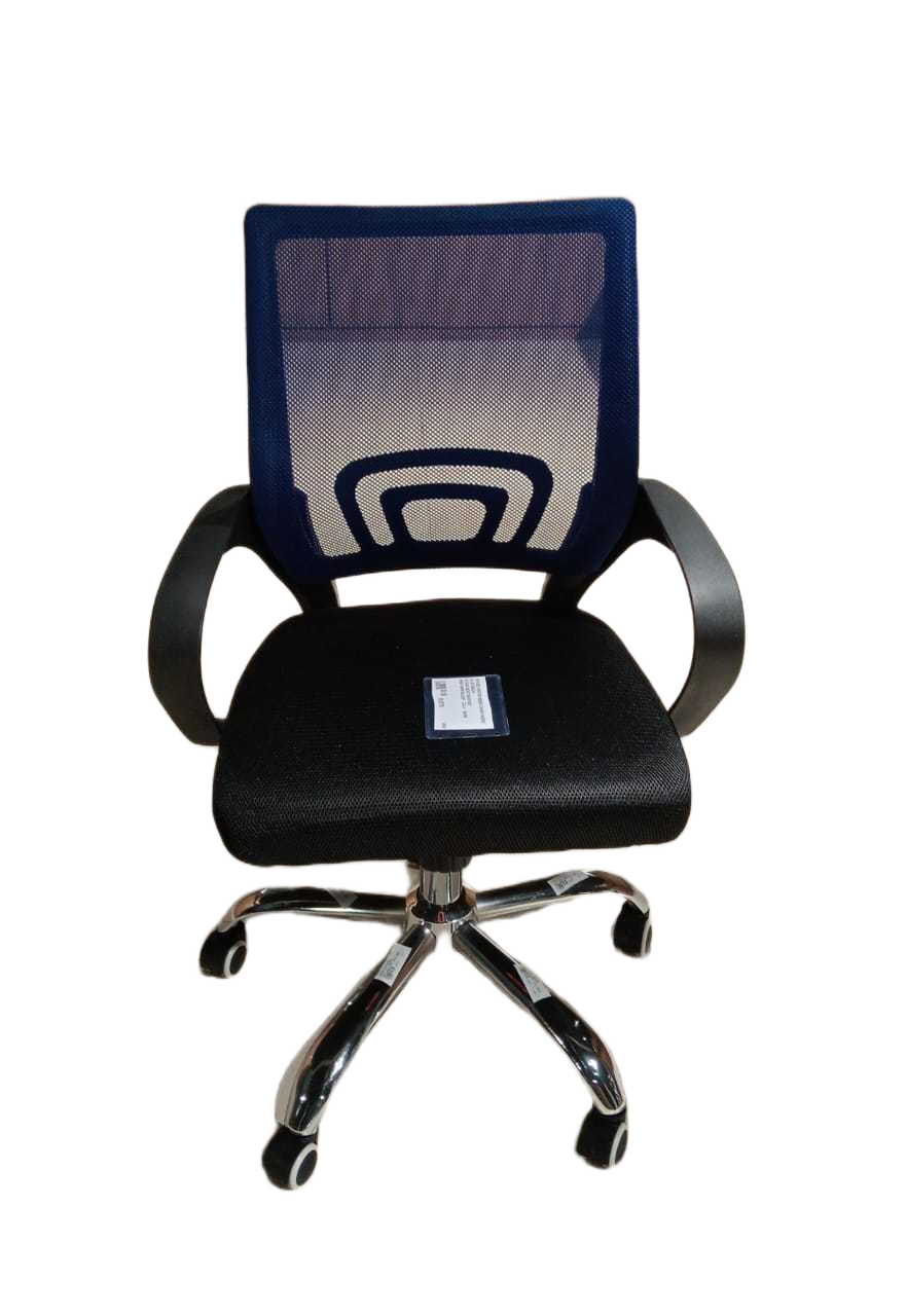 Office Visitor Mesh Chair Fabric Blue Back+ Black Seat 55x57x87 2cl=