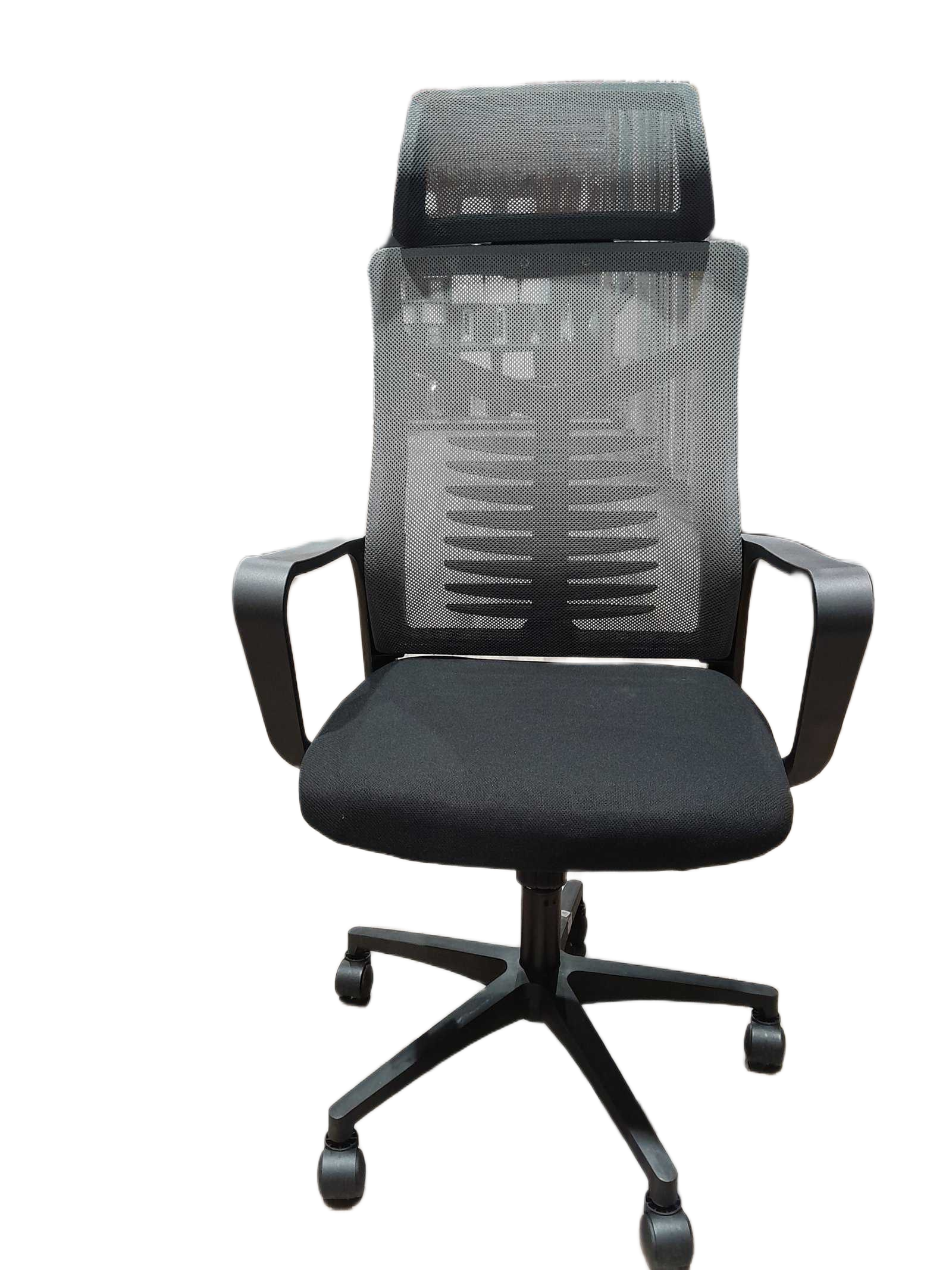 Office Visitor Mesh Chair Fabric Grey Back+ Black Seat 60x61x123 2cl=