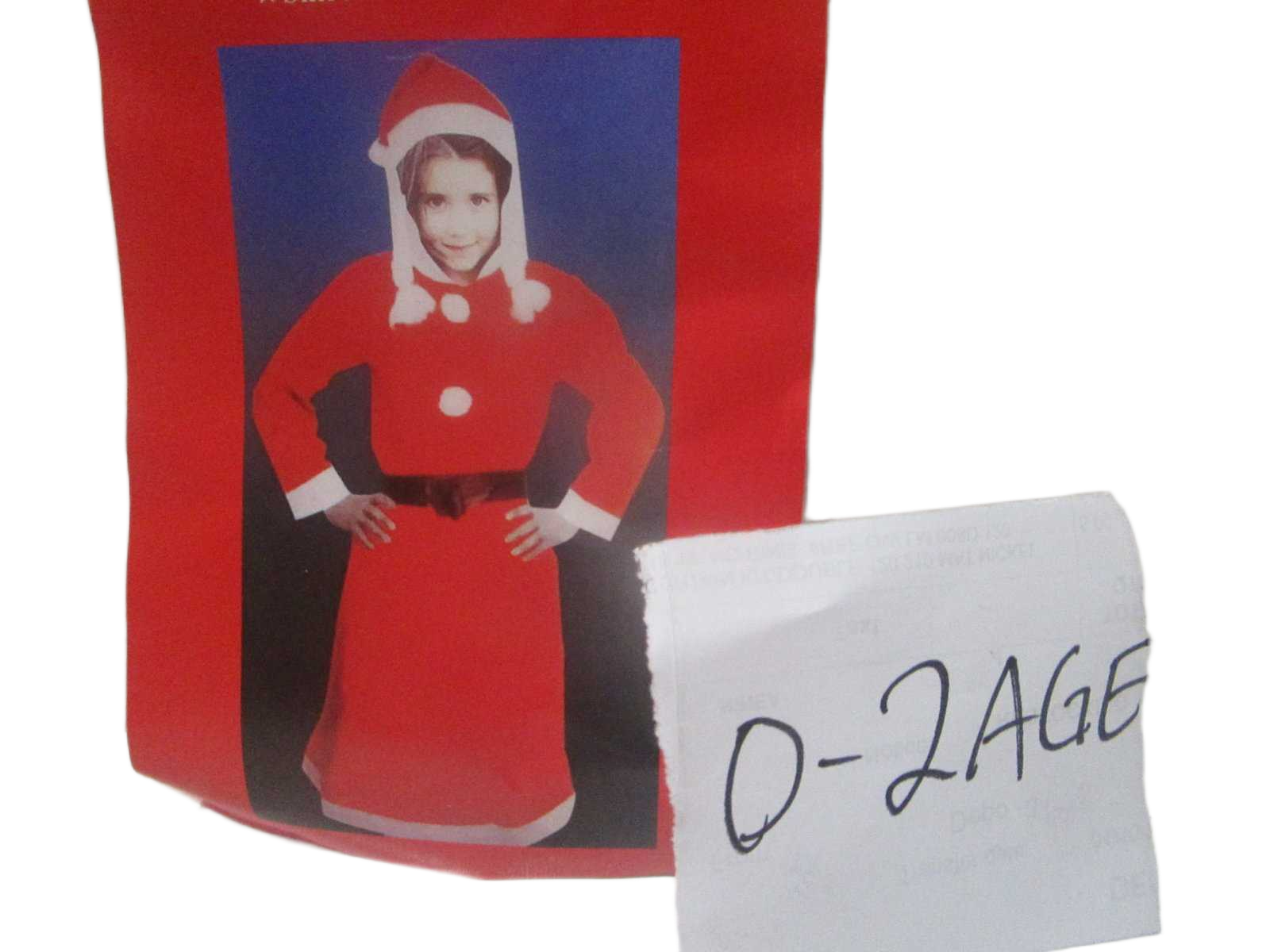 Santa Suit(Girl) Set Of 3 Pcs Velvet Packing:pe Bag W Hook As Sample 0-2 Age