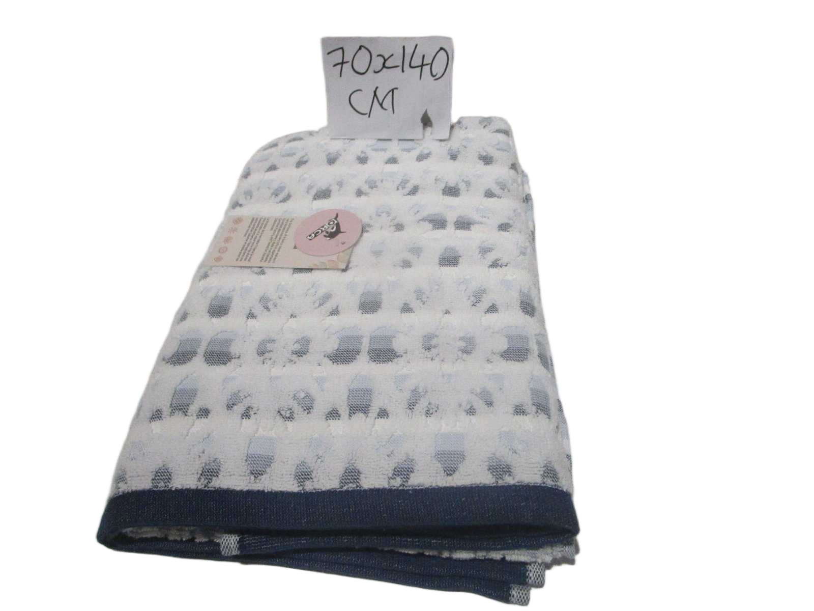 Towel Tribeca - Plain Dyed Jacquard Towel - Duble Ply 2/20 - 550 Gsm - Carded Cotton - Polyester Insert