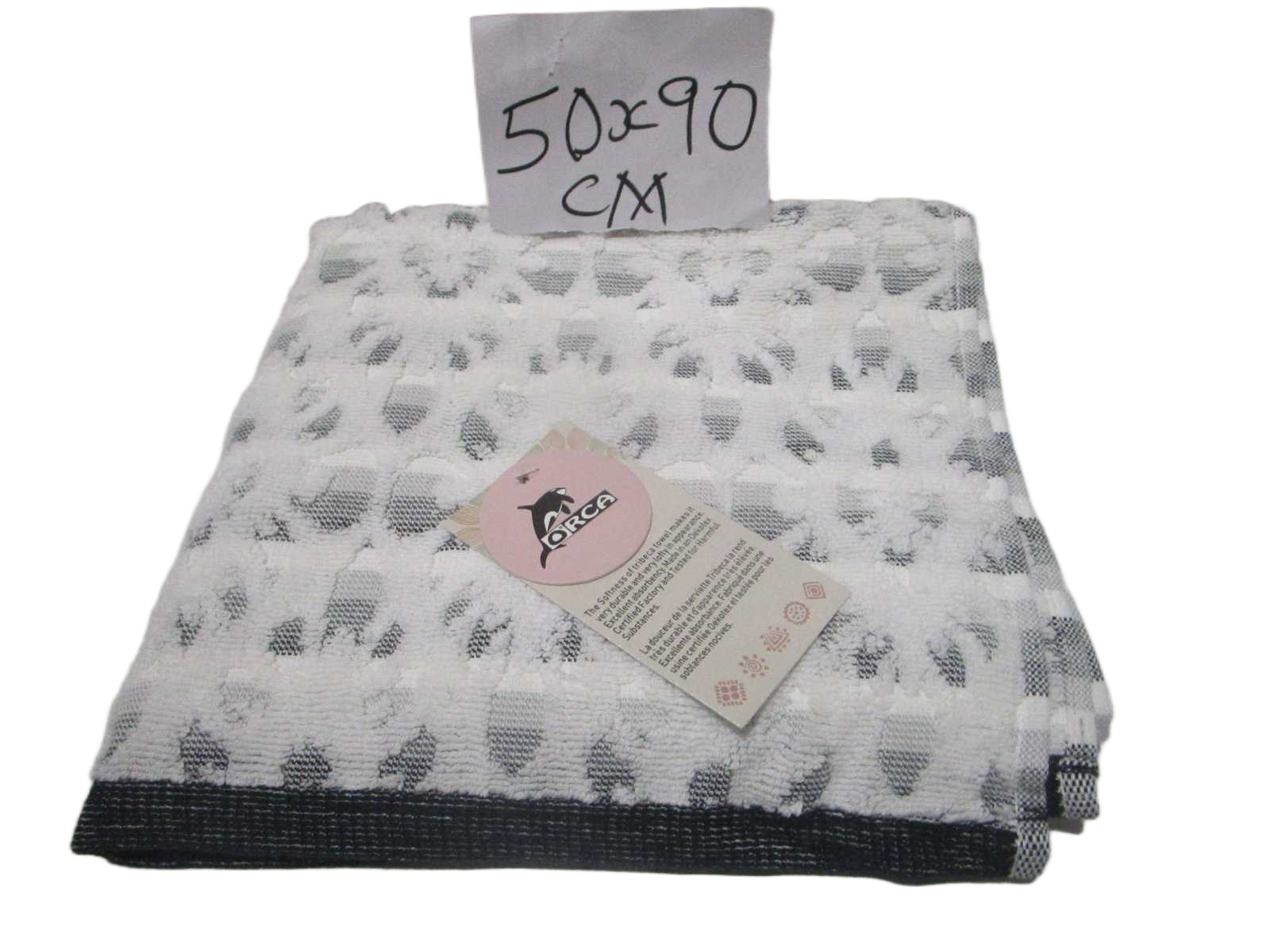 Towel Tribeca - Plain Dyed Jacquard Towel - Duble Ply 2/20 - 550 Gsm - Carded Cotton - Polyester Insert