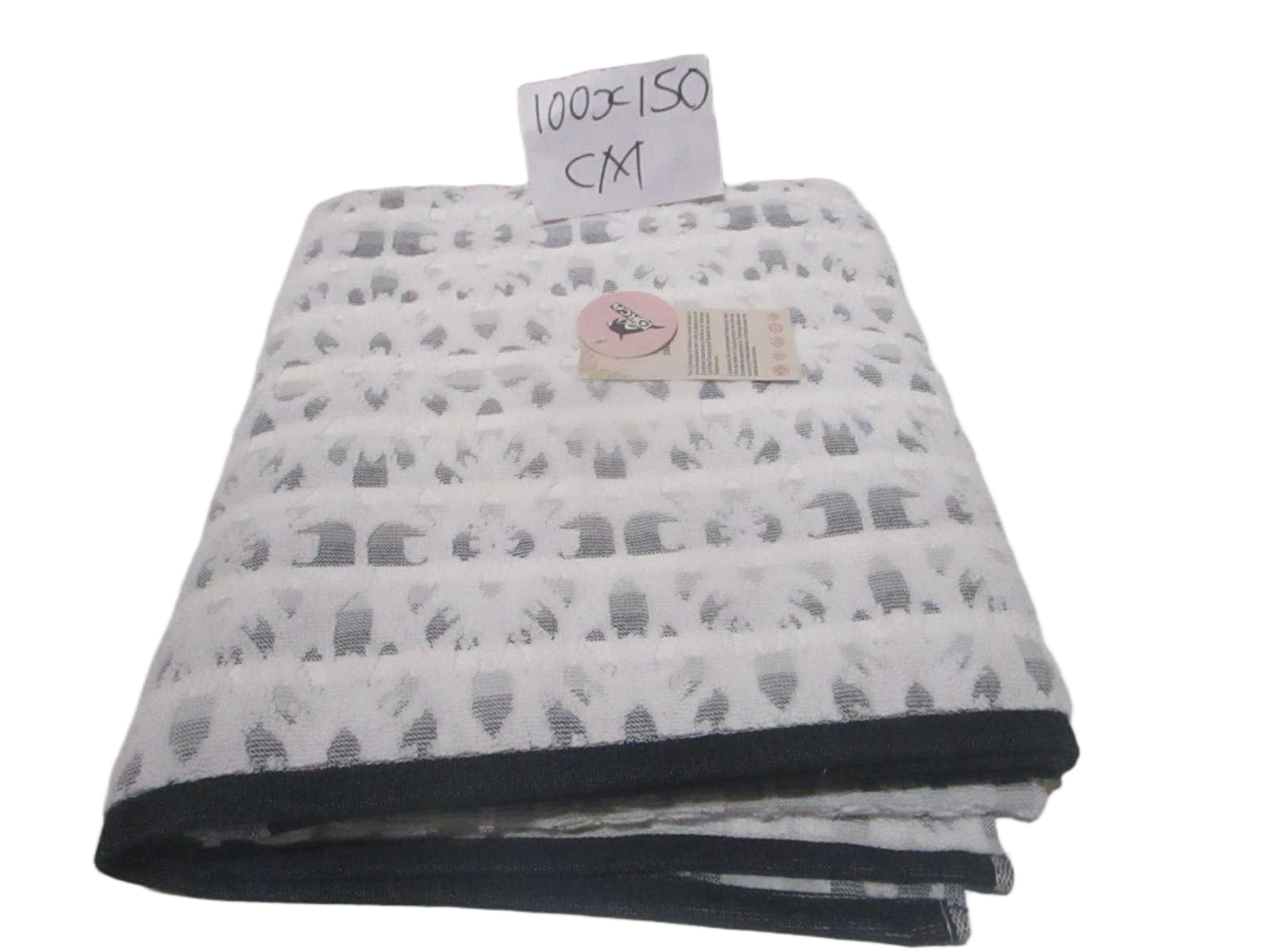 Towel Tribeca - Plain Dyed Jacquard Towel - Duble Ply 2/20 - 550 Gsm - Carded Cotton - Polyester Insert
