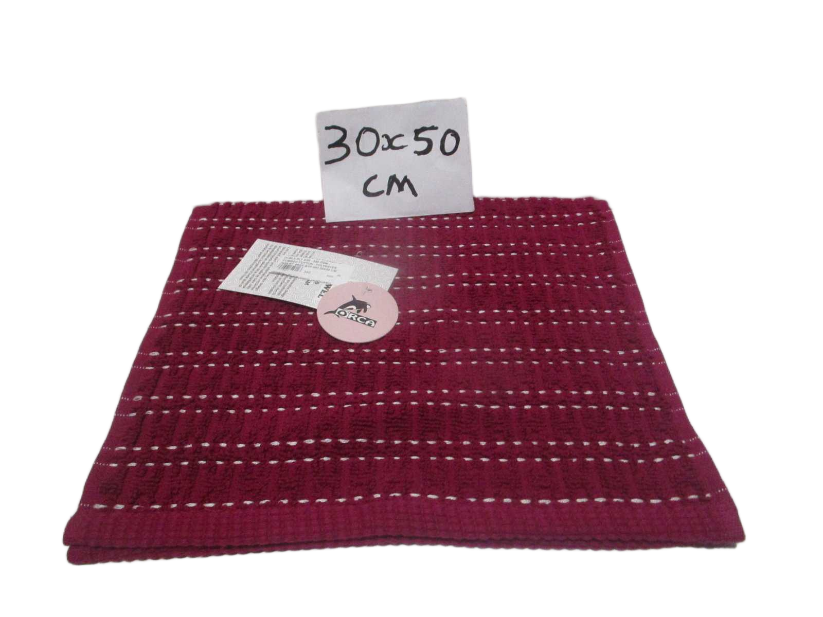 Towel - Plain Dyed Jacquard - Duble Ply 2/20 - 550 Gsm - Combed Cotton - Polyester Insert