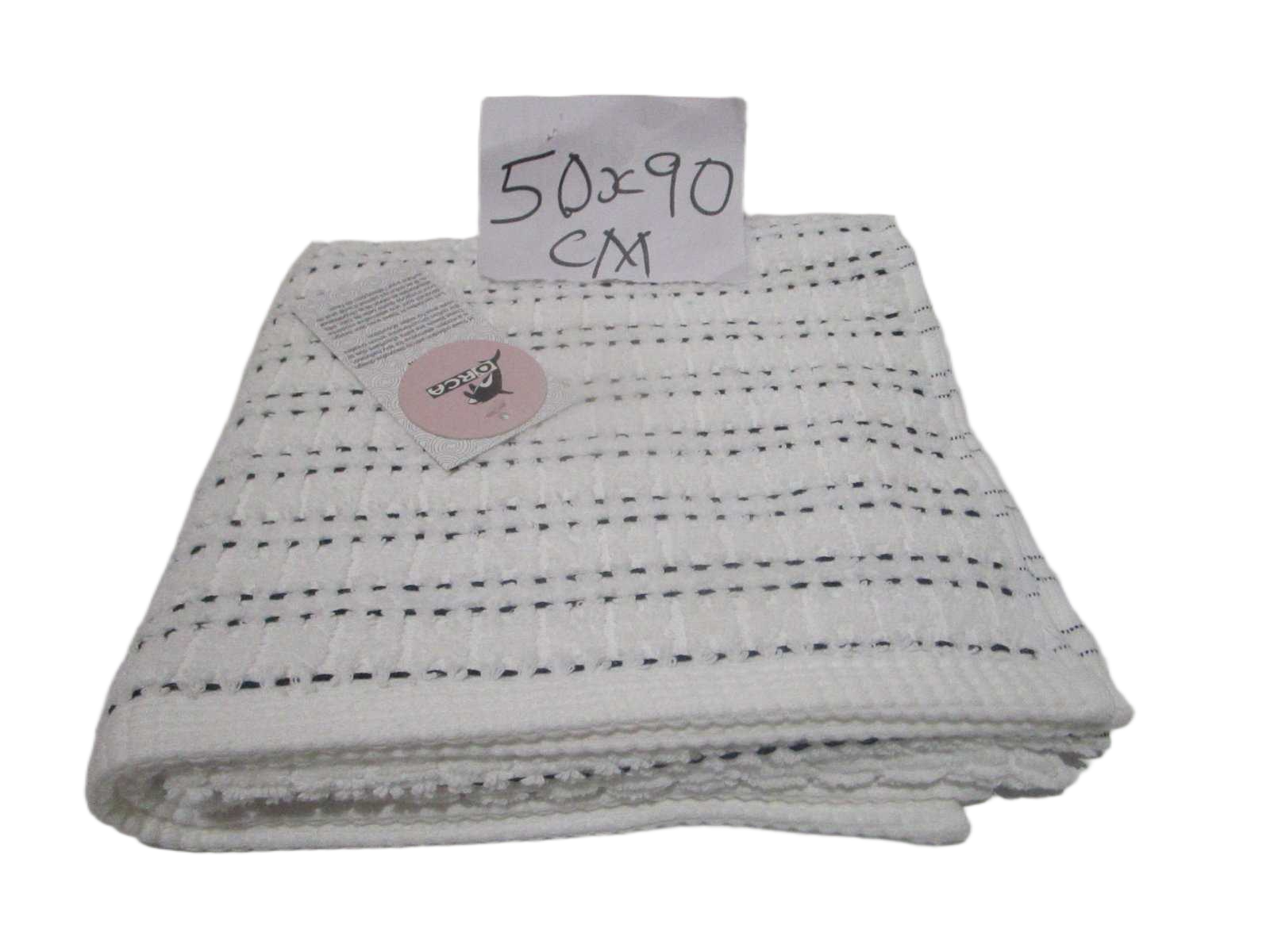 Towel - Plain Dyed Jacquard - Duble Ply 2/20 - 550 Gsm - Combed Cotton - Polyester Insert