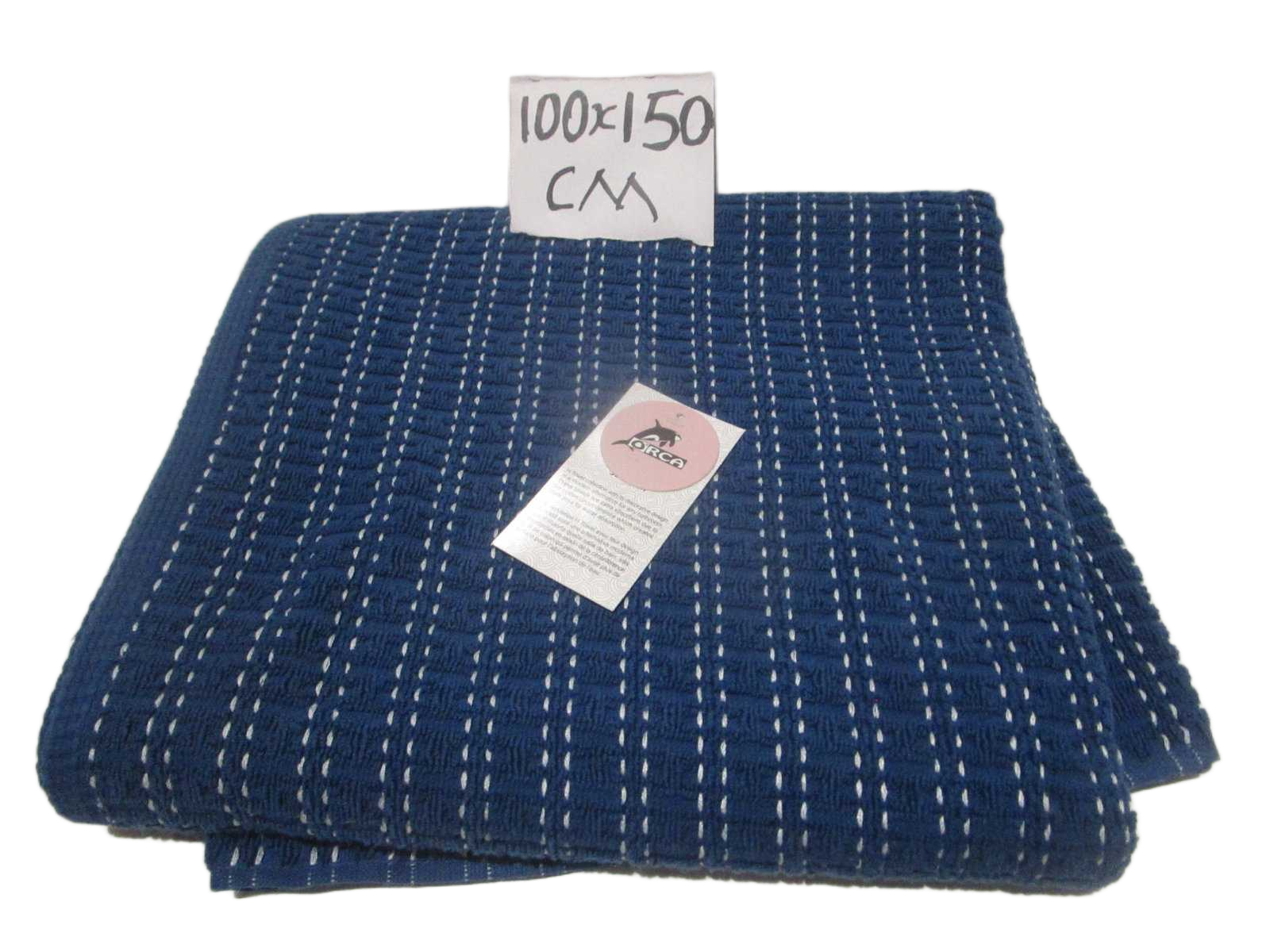 Towel - Plain Dyed Jacquard - Duble Ply 2/20 - 550 Gsm - Combed Cotton - Polyester Insert