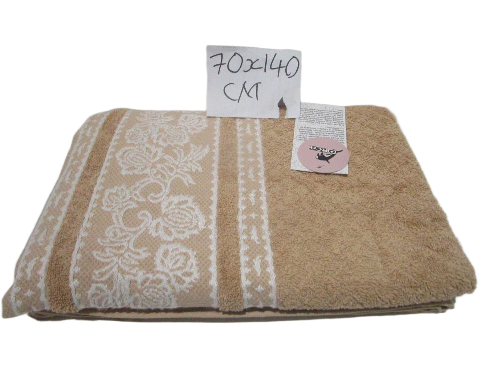 Towel Bliss - Plain Dyed Jacquard - Single Ply - 550 Gsm - Carded Cotton - Polyester Insert
