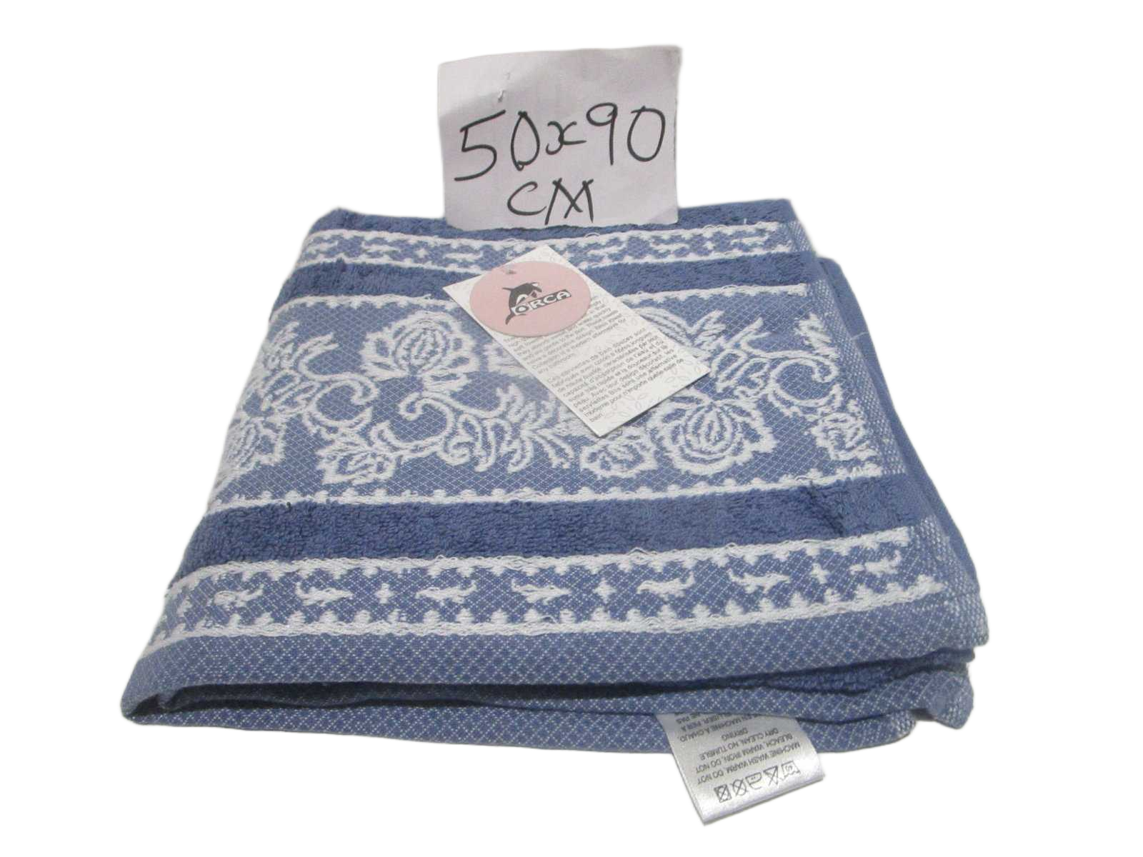 Towel Bliss - Plain Dyed Jacquard - Single Ply - 550 Gsm - Carded Cotton - Polyester Insert