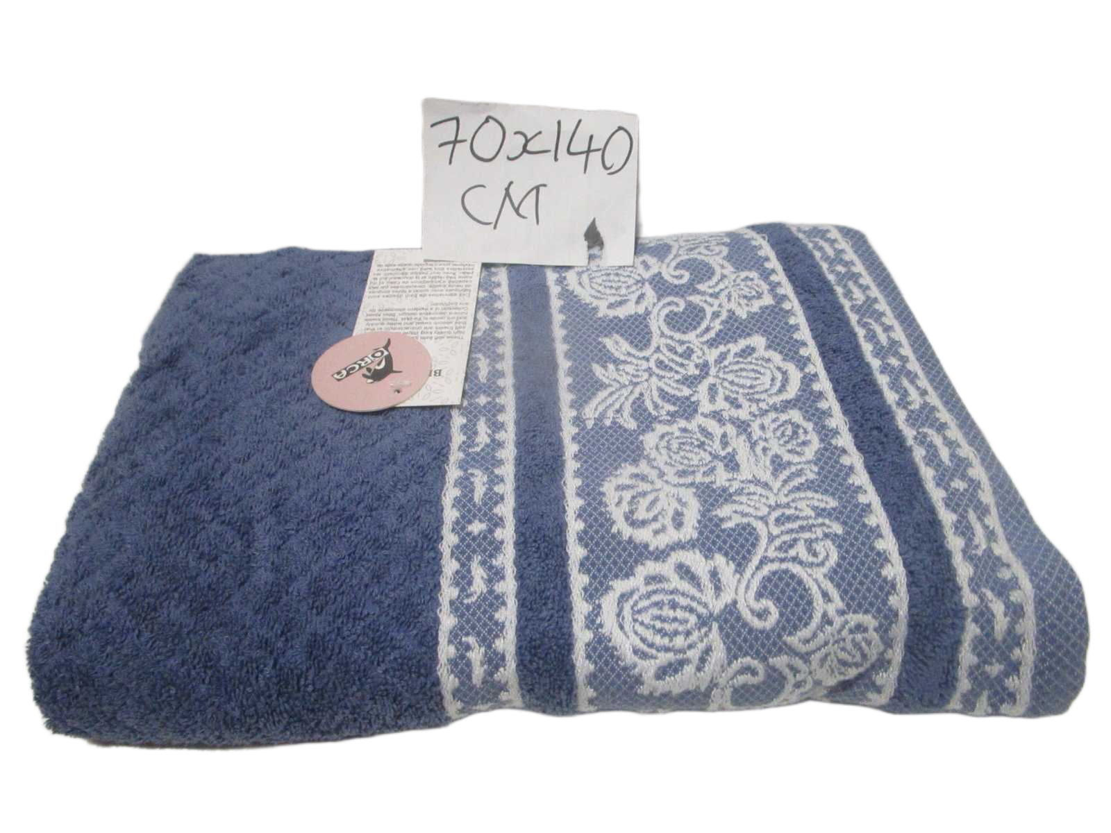 Towel Bliss - Plain Dyed Jacquard - Single Ply - 550 Gsm - Carded Cotton - Polyester Insert