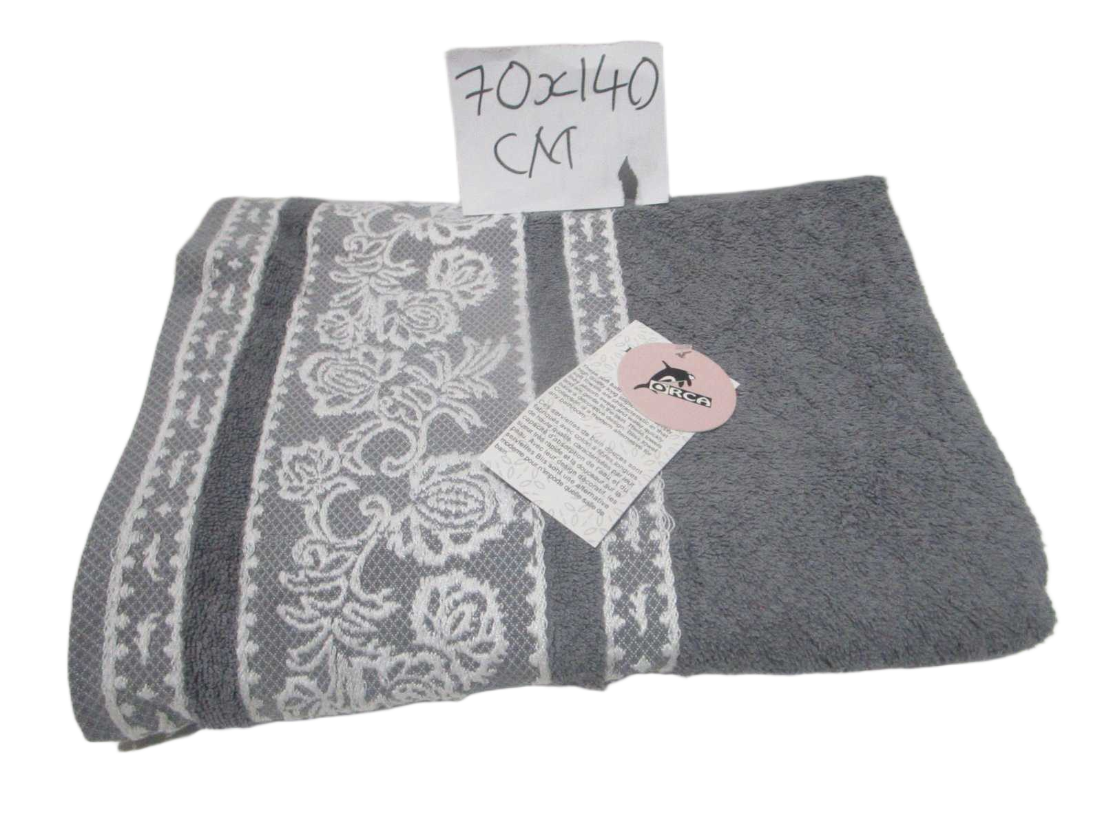 Towel Bliss - Plain Dyed Jacquard - Single Ply - 550 Gsm - Carded Cotton - Polyester Insert