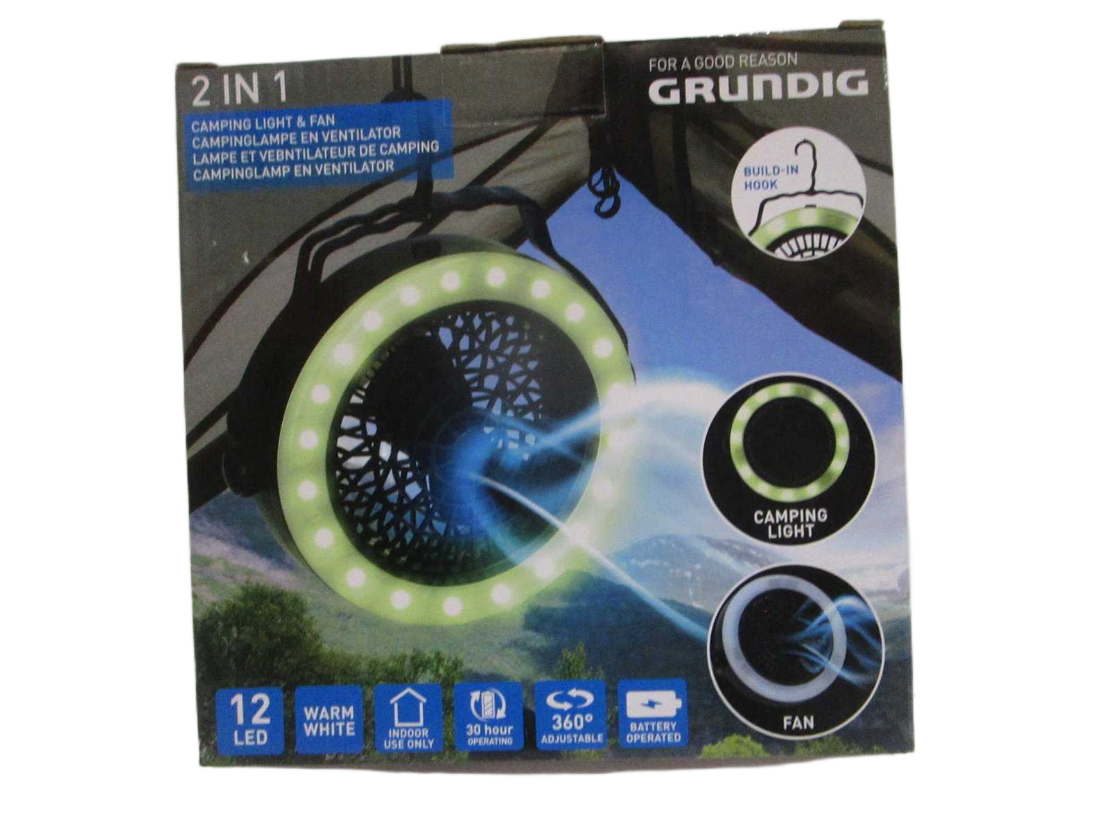 Camping Lamp And Fan