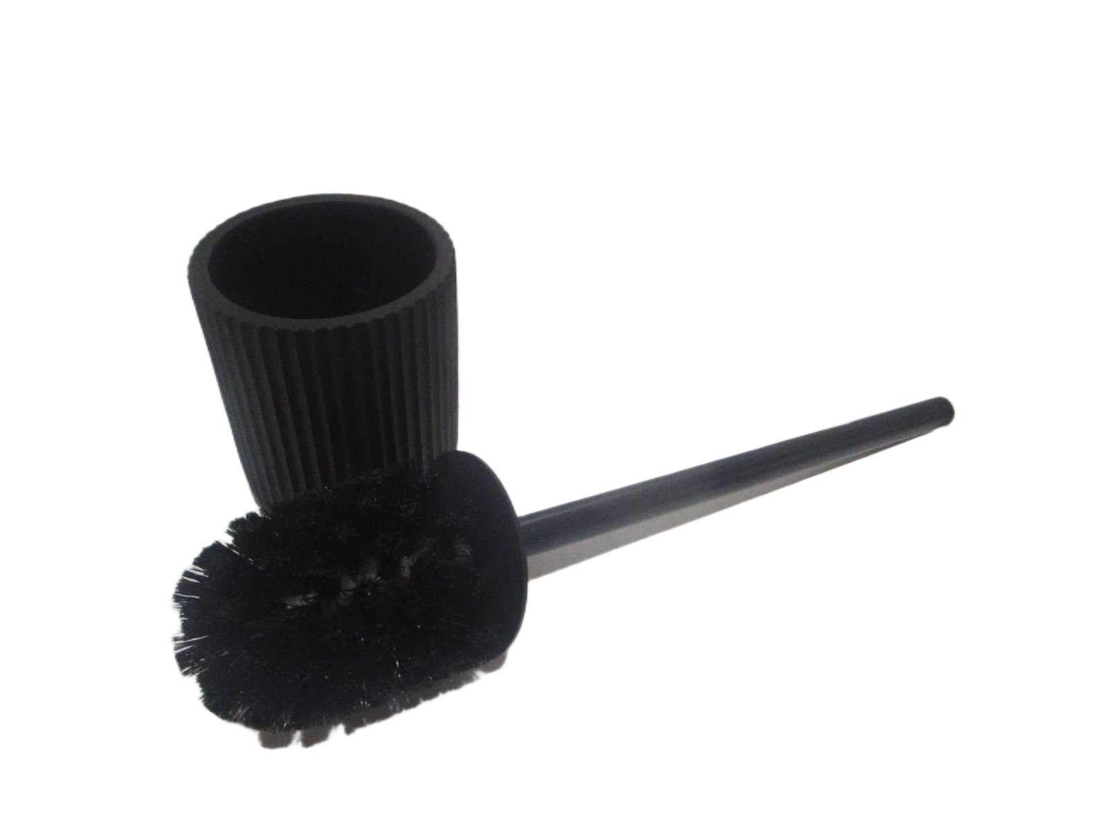 Toilet Brush Wc Polyresine Striee - Black