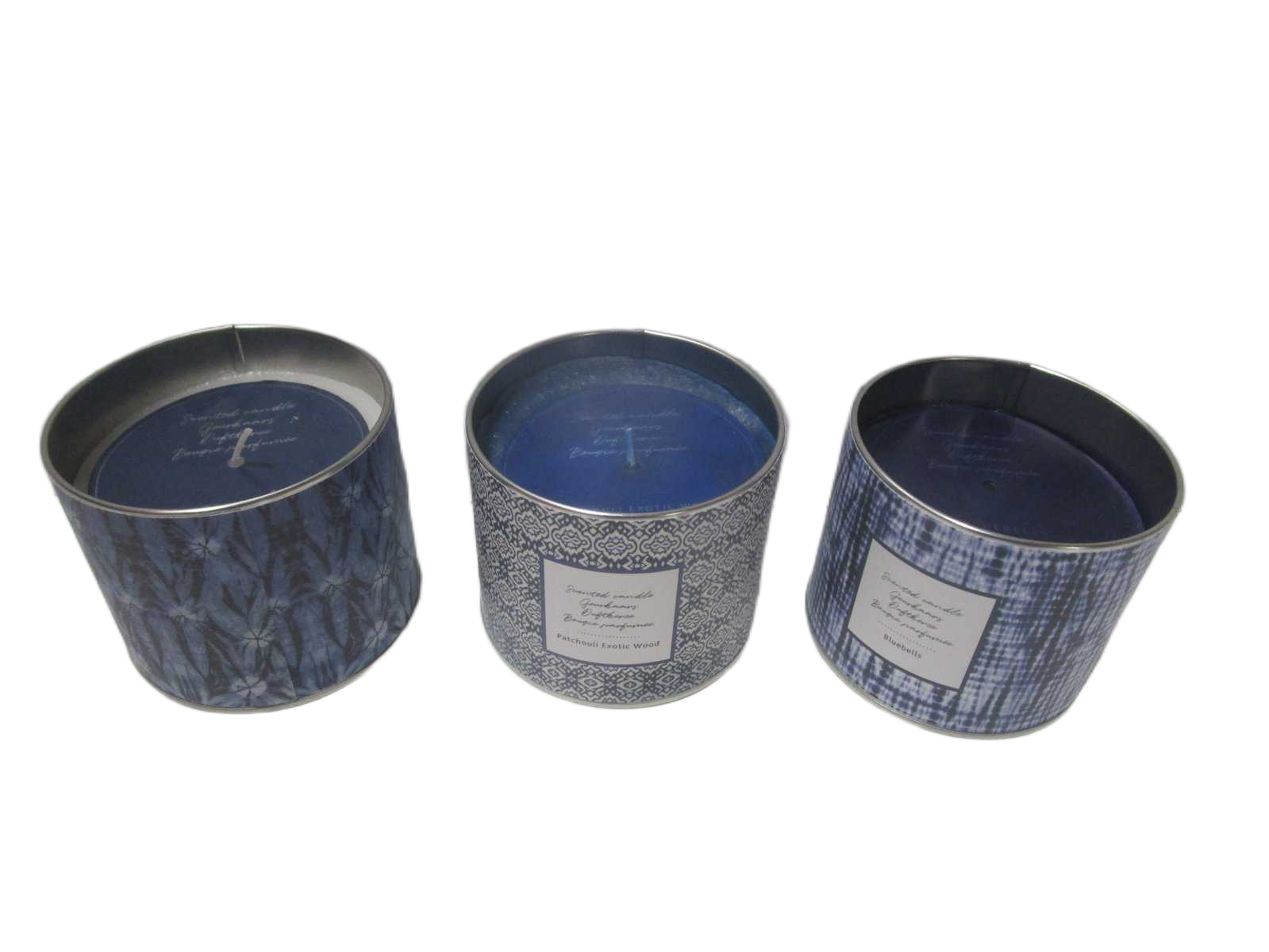 Candle In Zinc Pot 95x95x80mm