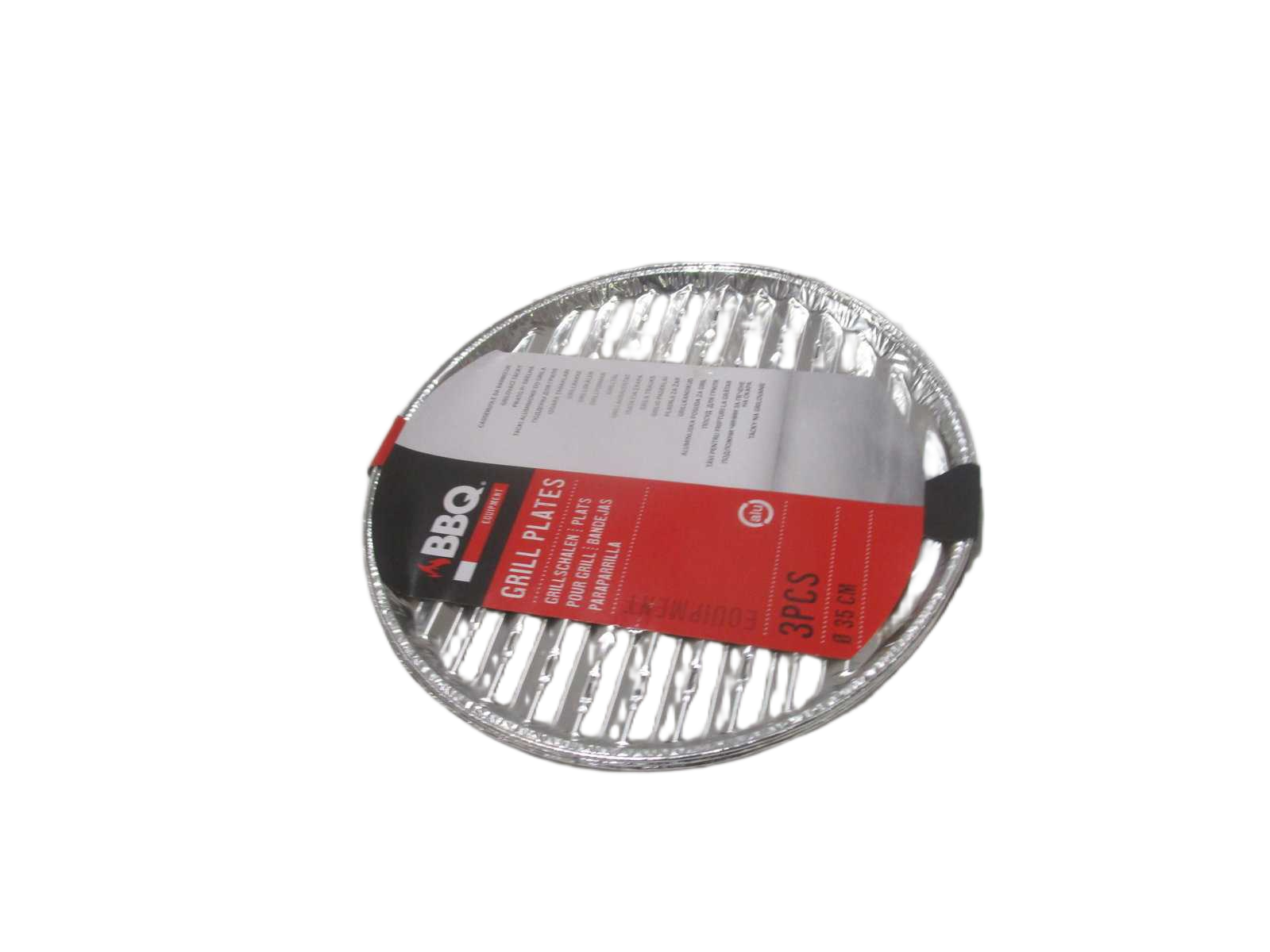 Bbq Grill Plates Round Set 3pc