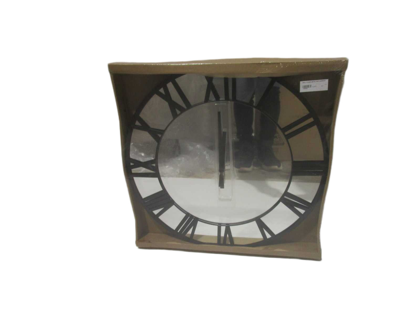 Wall Clock Metal With Mirror
