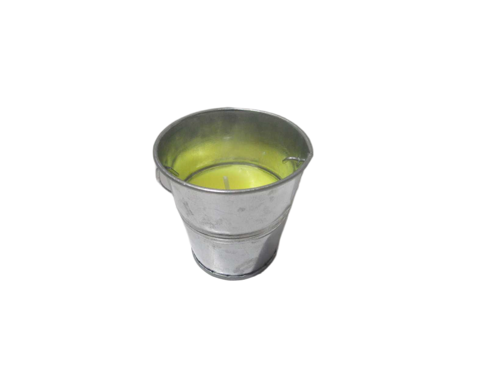 Candle In Tin Bucket 65x60mm