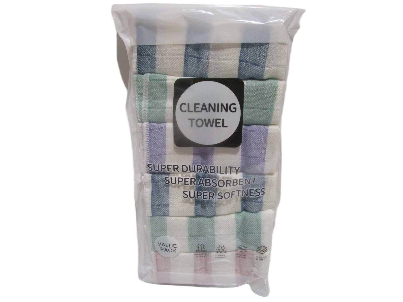 6pcs Towel Set 27.3g/Pcs 80%cotton+20%polyester Packing Plastic Random Ass 30*30cm 1cl=