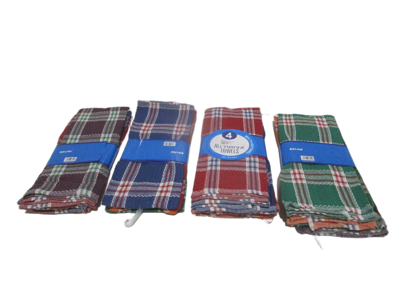 4pcs Towel Set 49.3g/Pcs 80%polyester+20%cotton Packing 12 Set Opp Random Ass 38*64cm 1cl=