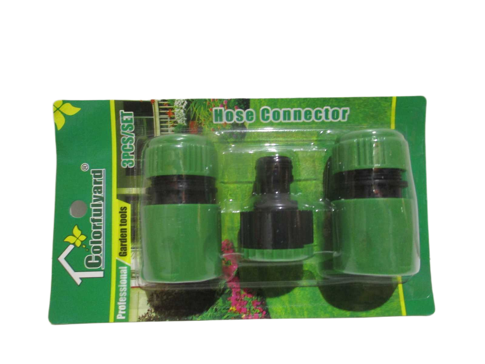 Garden Hose Connector Set Abs Green 1/2'' 1cl=