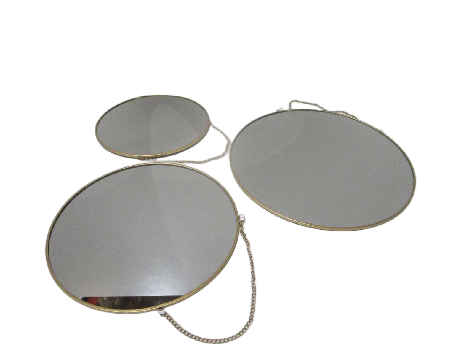 X3 Gold Metal Mirror Round