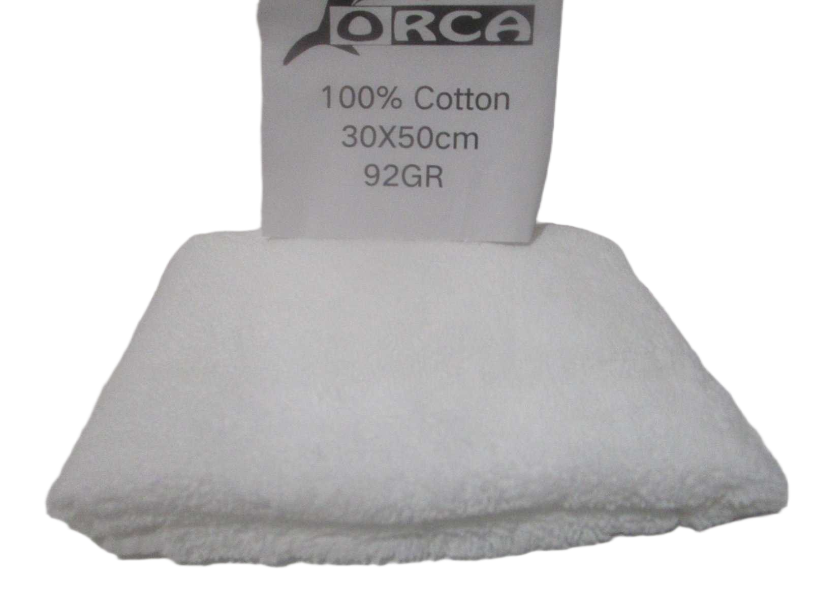 Towel 30x50 612/Gsm 92g/Pc, Single Strand, 16s 100% Cotton, Each With 1 Opp Bag