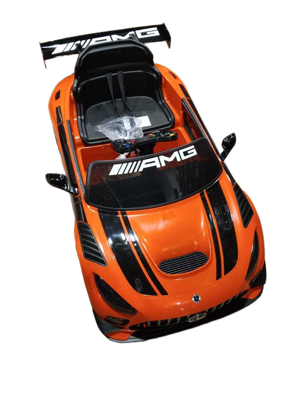 Electric Car With Licence Mercedes Gt3, R/C 2.4g, Fonction Mp3, Indicateur De Puissance, Bluetooth, Régulateur De Volume, Suspension