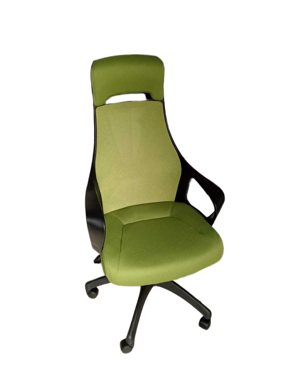 High Back Office Chair Green -Black Frame