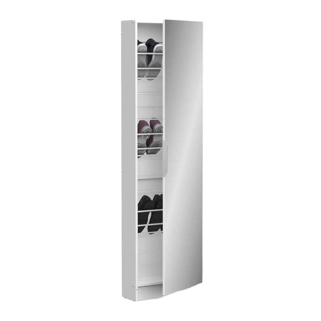 Shoe Storage Cabinet 1 Door 1 Mirror