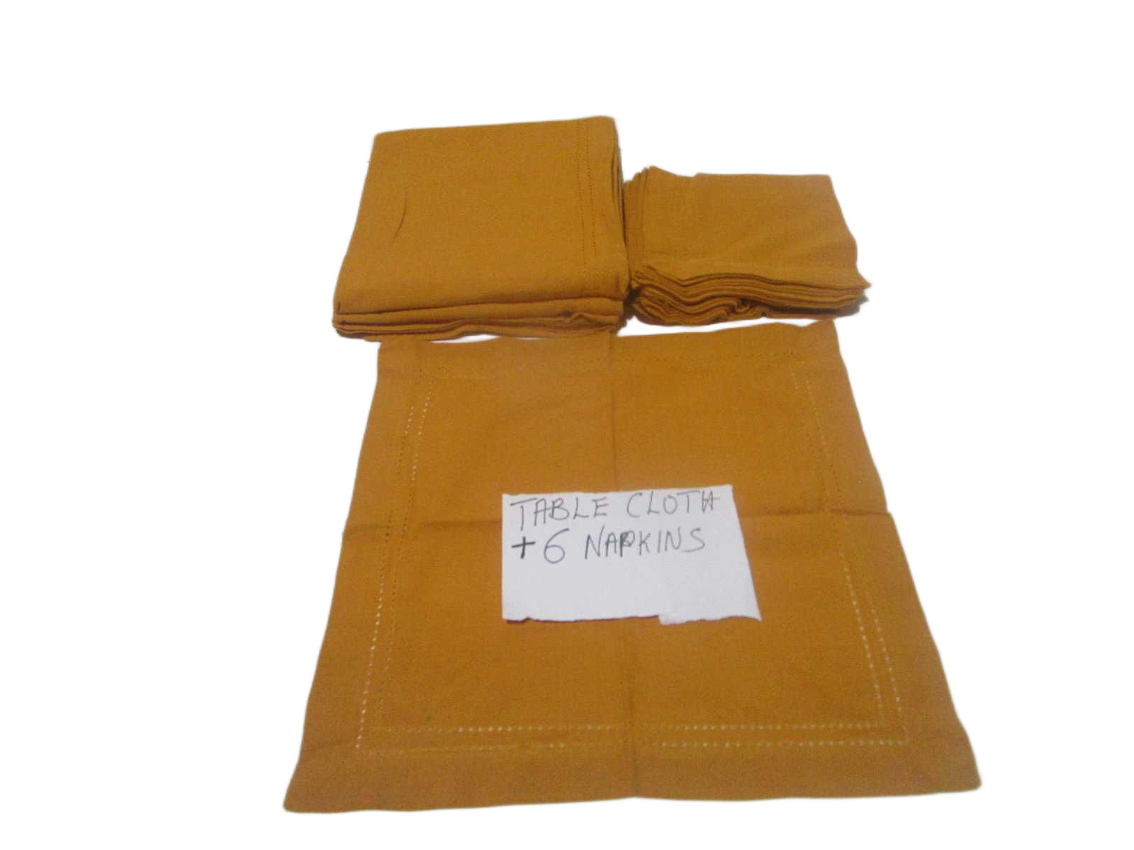 Table Cloth W 6 Napkin 100% Cotton 160 Gsm With Ribbon Insert Card And Polybag 250x150 Mu 250x150 Mu