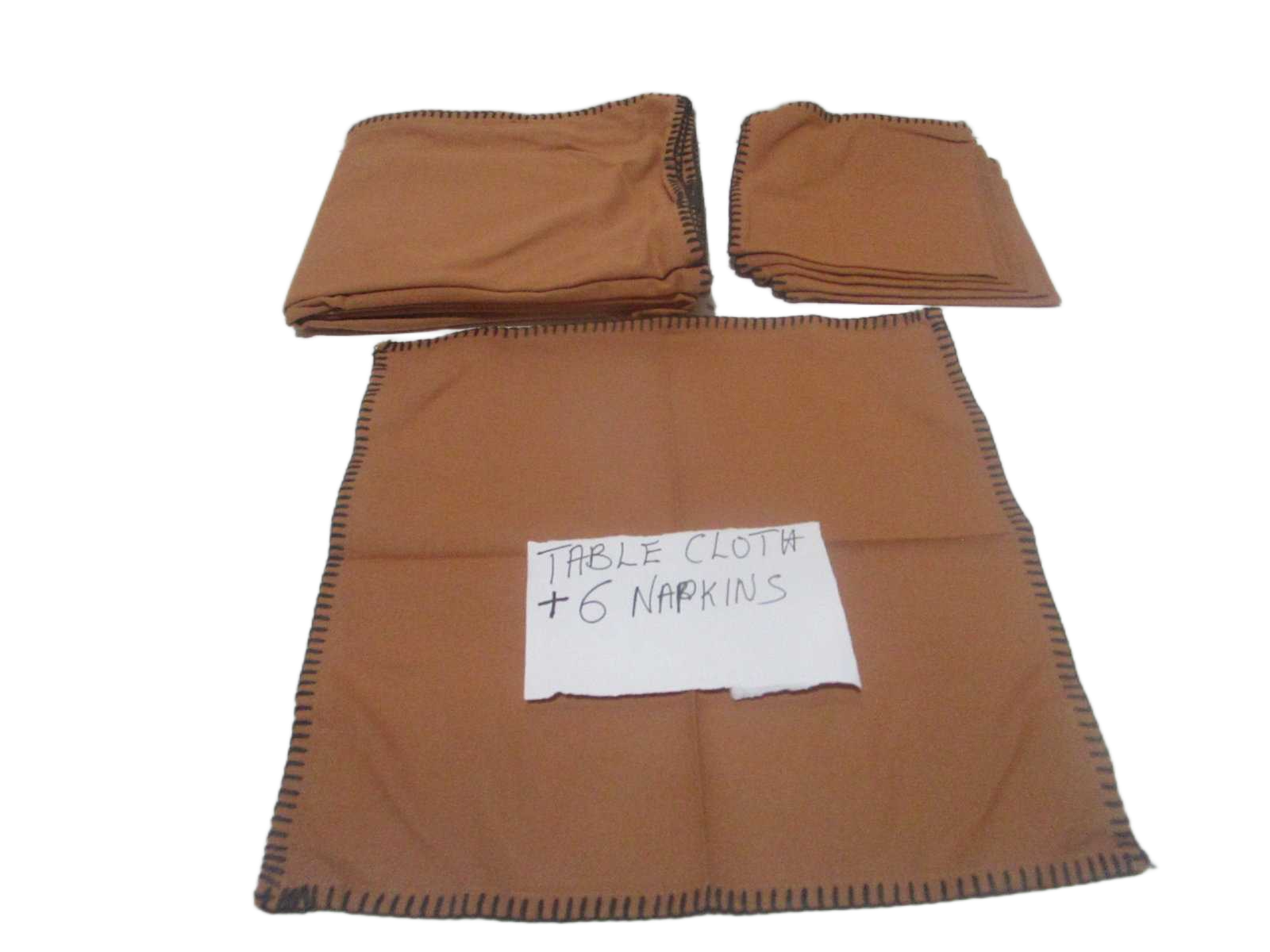 Table Cloth W 6 Napkin 40x40 100% Cotton 160 Gsm With Bordure Blanket Ribbon Insert Card And Polybag 250x150 Ru