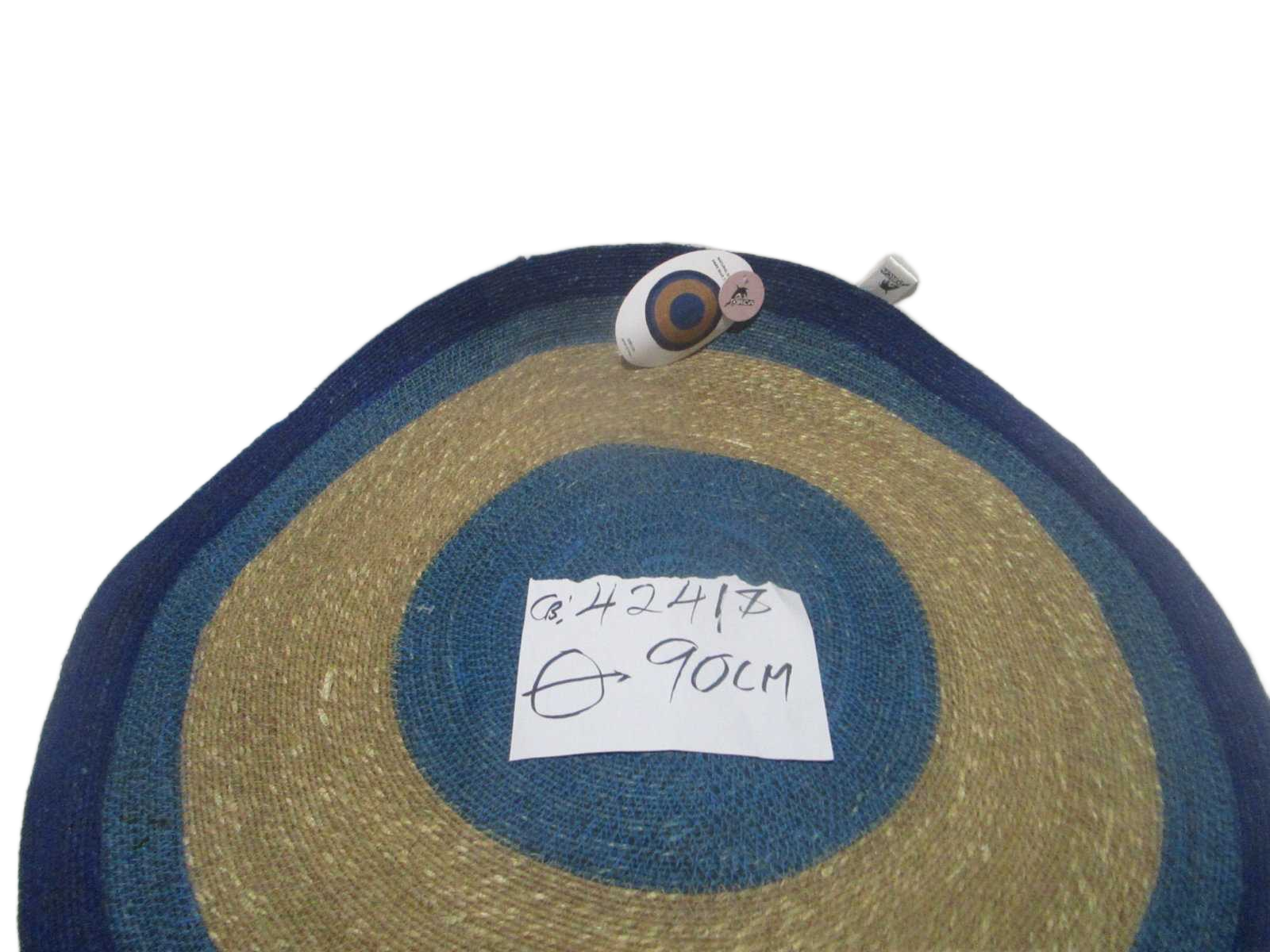 Round Carpet Of Natural Sea Grass Multy Colors Bdark