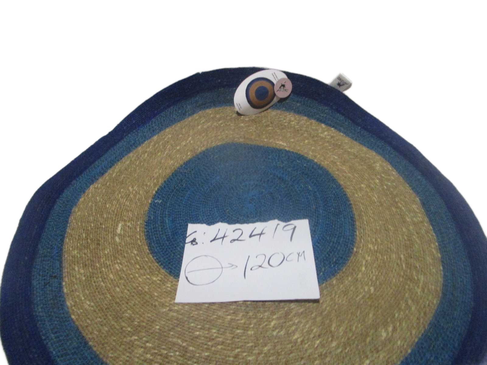 Round Carpet Of Natural Sea Grass Multy Color Bdark