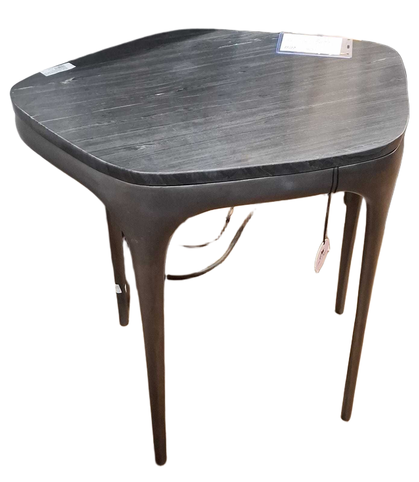 Coffee Table Medium Antique Brass Finished Aluminium With 16mm Black Marble
