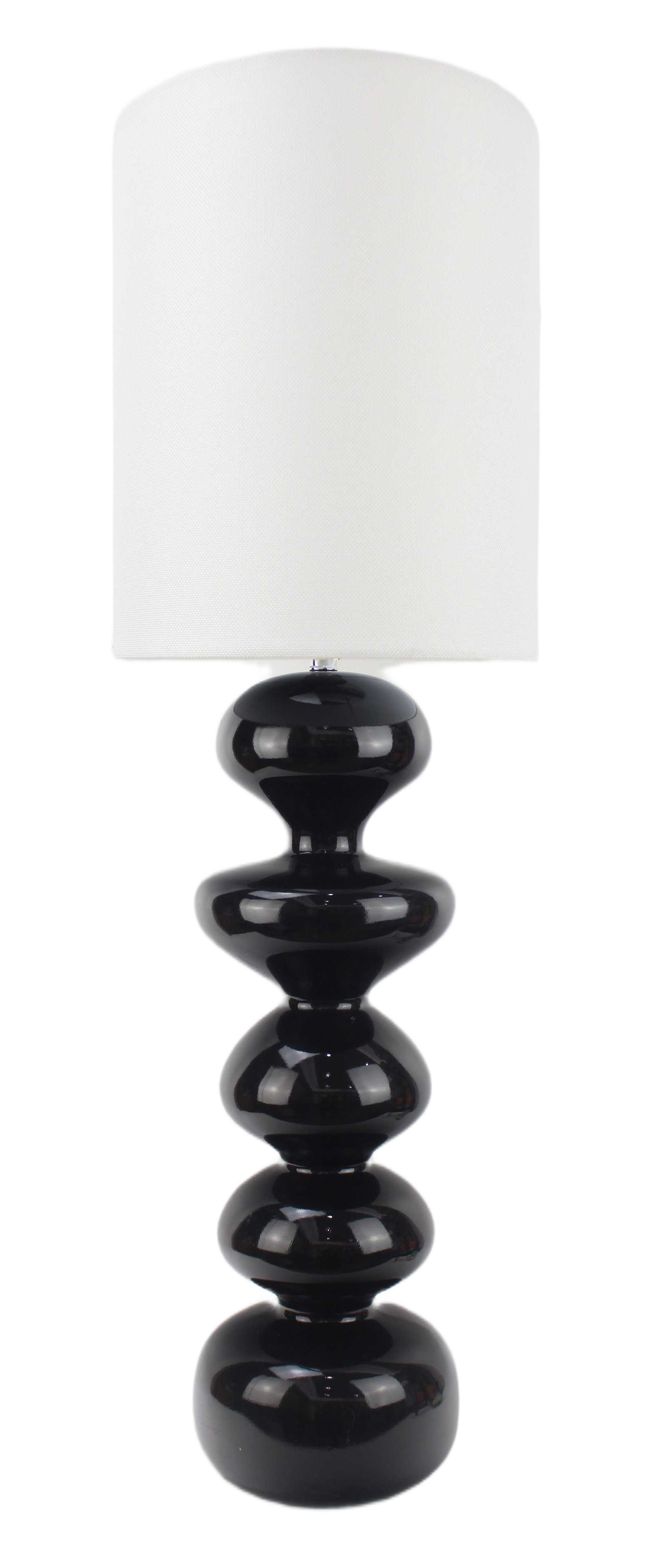 Table Lamp Poly French Plug With Fabric Shape