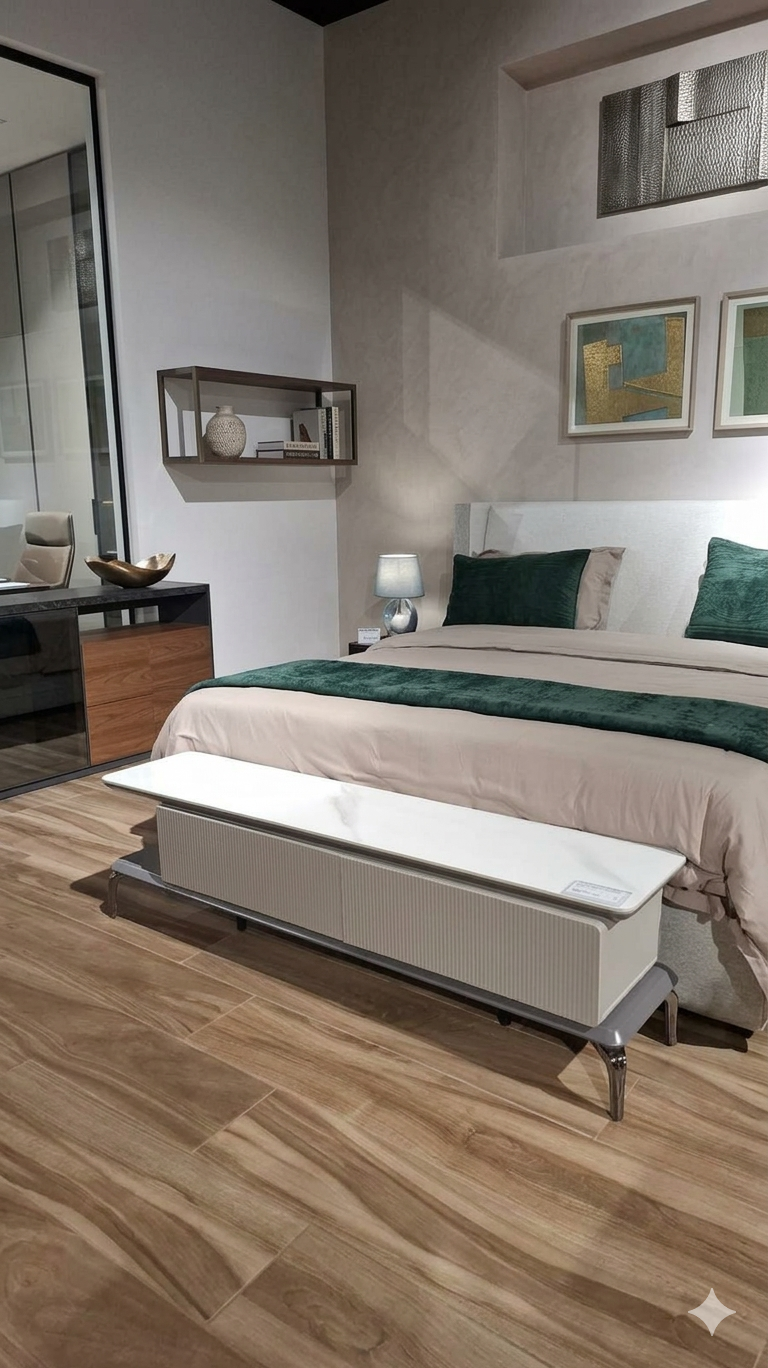 Tv Stand 9mm Thickness Ceramic Table Top And Mdf 1600-2400x350