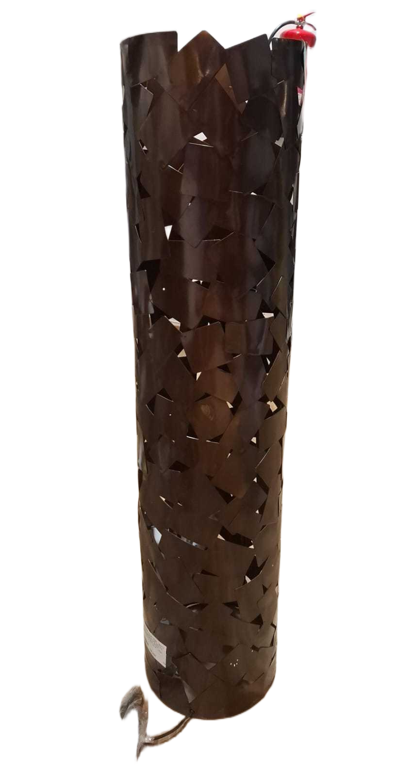 Floor Lamp Round Base - With 3 Lights + Lights Bulbs 8475 X 6 - Iron Barss Antique Shade