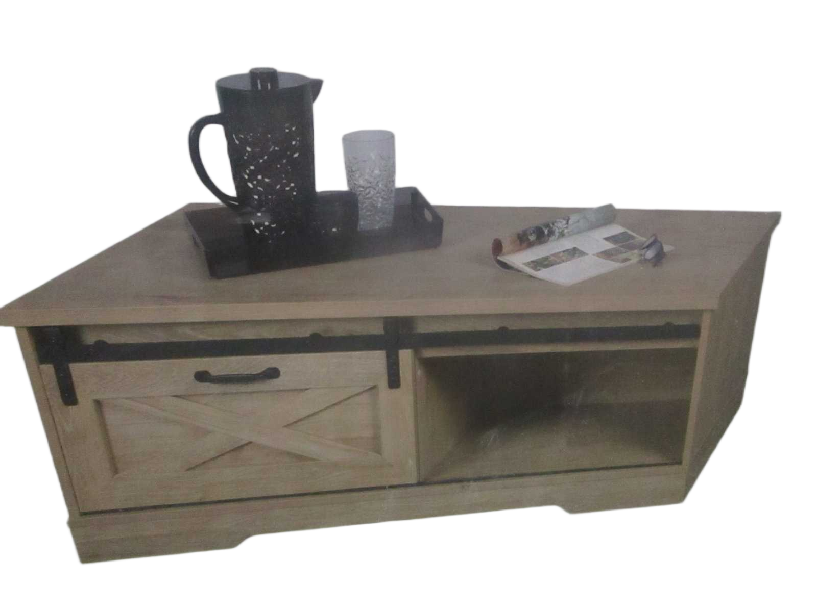 Coffee Table Manhattan With 1 Sliding Door 117x59xh45cm