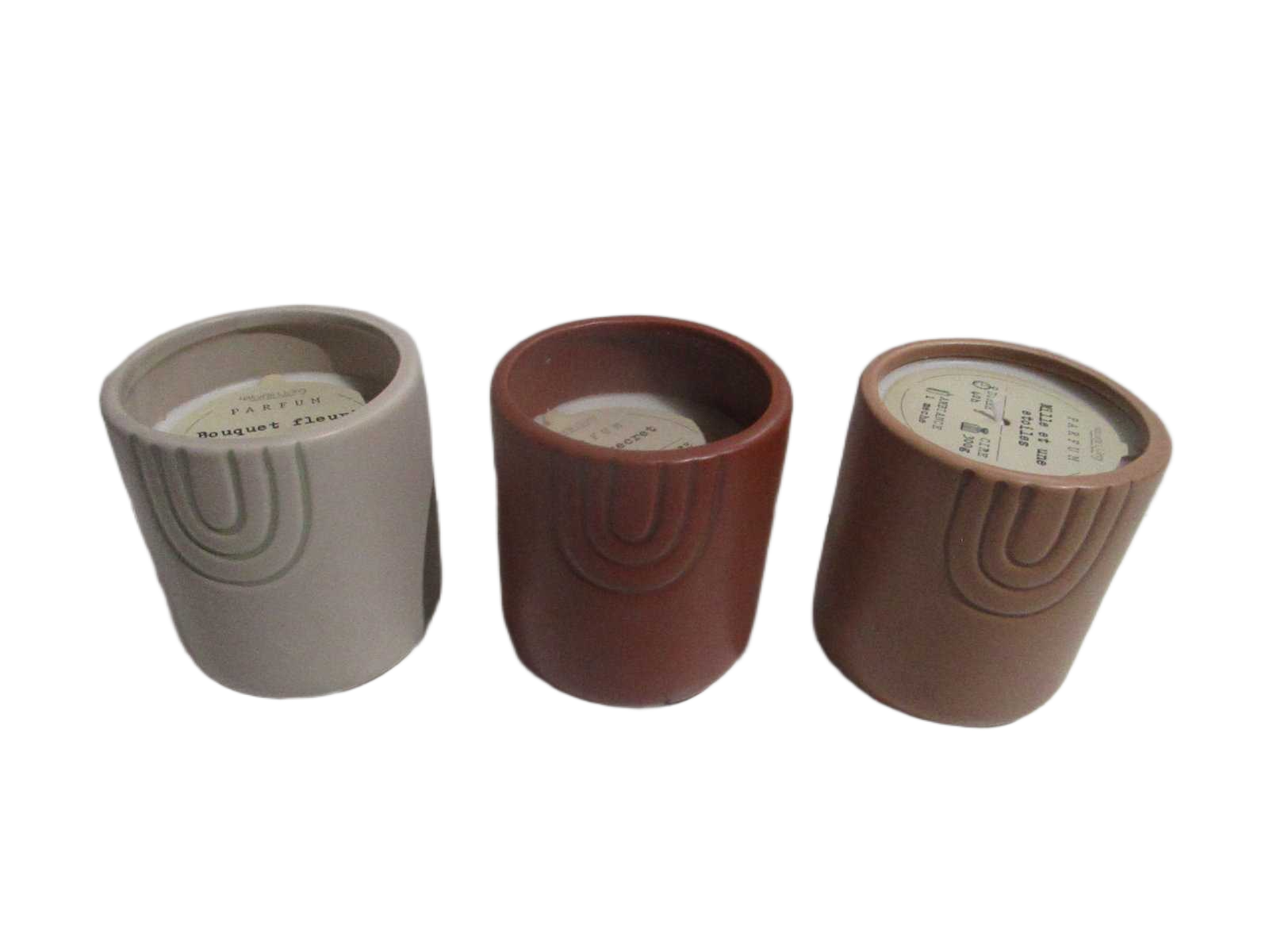 Scented Candle Rainbow 3 Assorted Fragrances D9 X H10cm