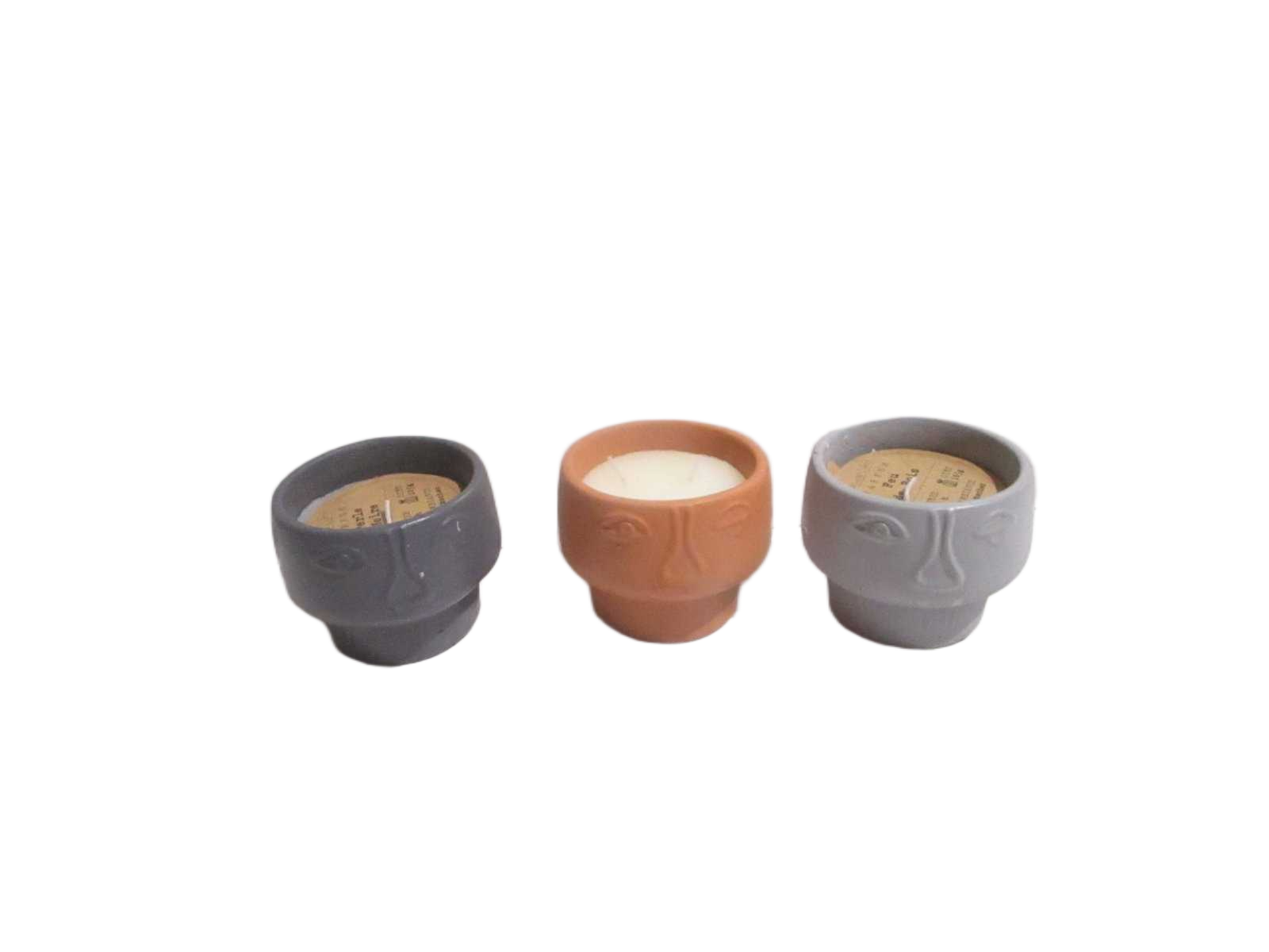 Scented Candle Muse 3 Assorted Colors Diam 11cm X H9cm