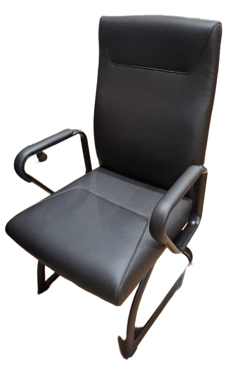 Visitor Chair Steel Leg With Black Paintingnxpu-9710 Black 58wx57dx95h