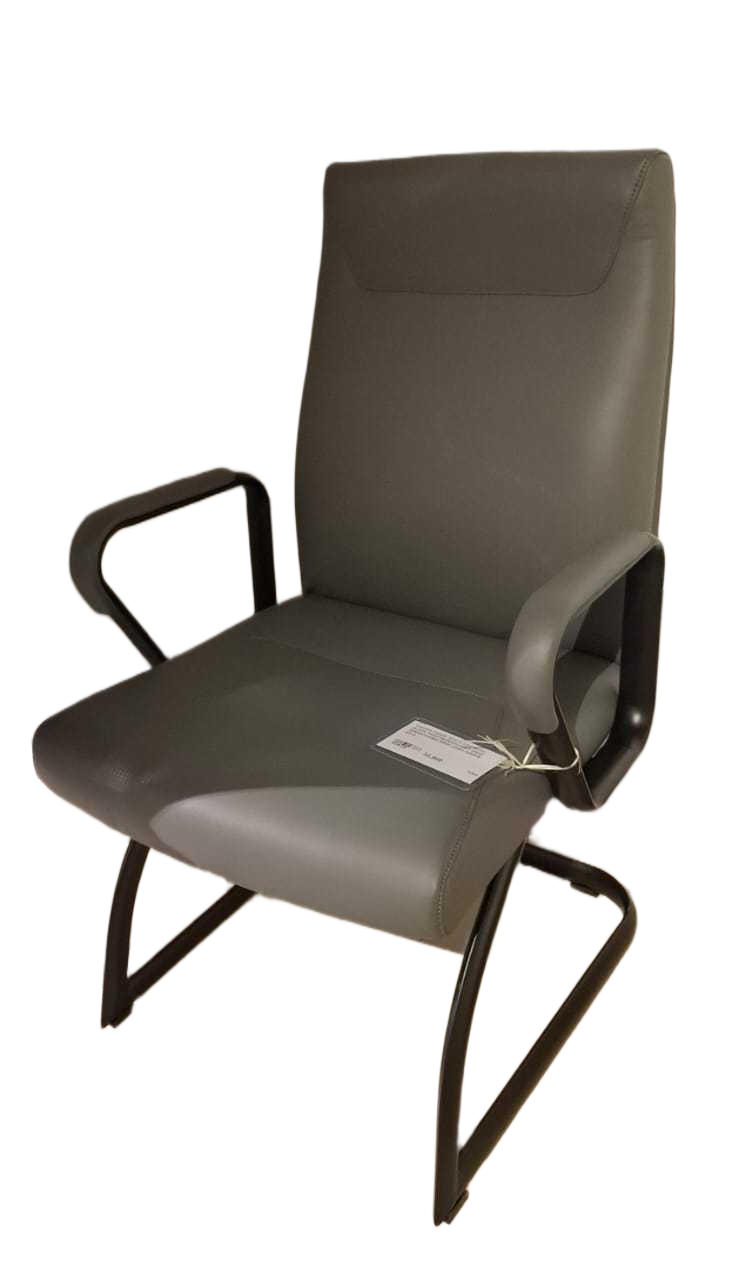 Visitor Chair Steel Leg With Black Paintingnxpu-9721 Gray 58wx57dx95h