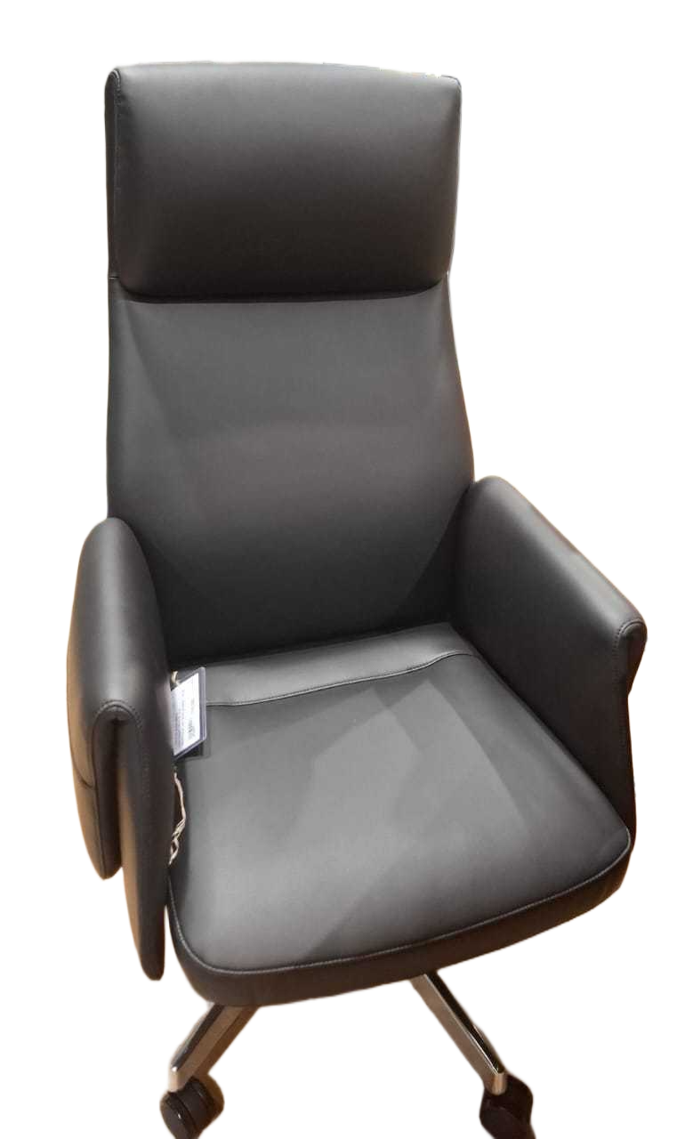 High Back Office Chair, Injection Foam Multi-Funtional Mechanism-Tilt + Lock + Lift Aluminum Base (Moq 100pc)nxpu-9710 Black 65wx65dx125h