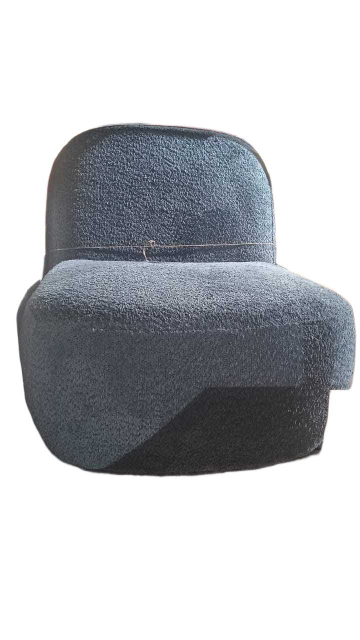 Leisure Chair Xs-153-20 Dk Blue Wooden Frame+fabric+sponge+plastic Anti-Slip Pad On Bottom 69x83x72cm