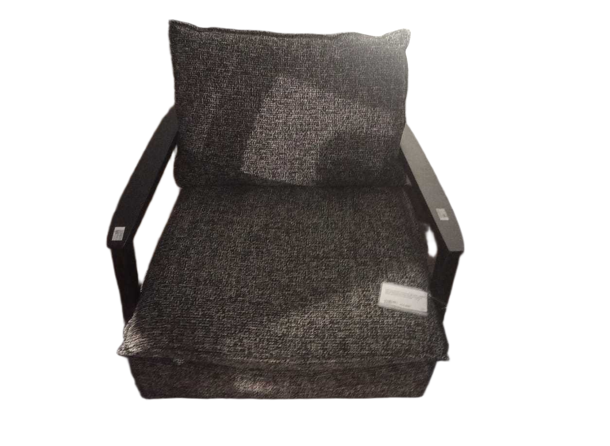 Single Chair A3246-8b Black Fabric, Solid Wood Structure 85x96x76